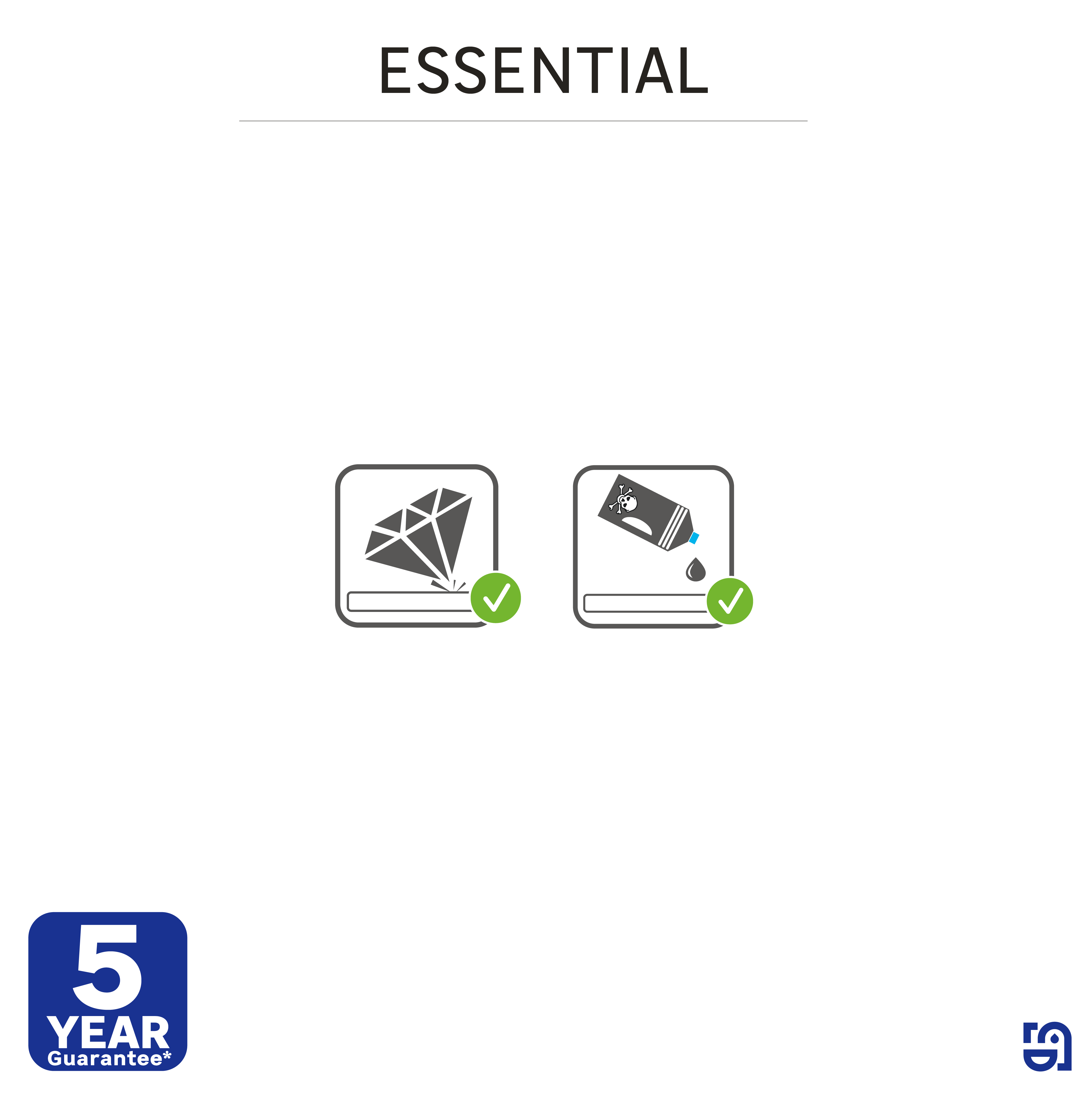 Base de duche 80x80 cm branco Sensea Essential - 10