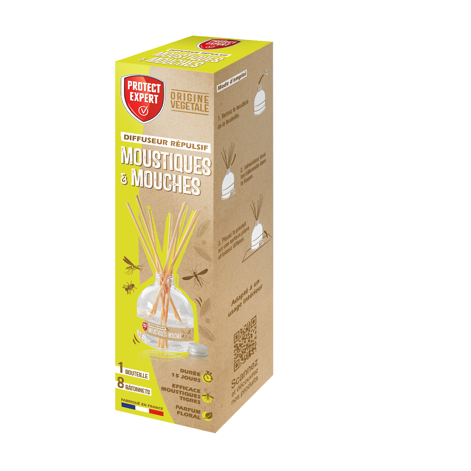 Ciao Mosquito – Piège Anti-Moustiques Tigre Intérieur Écologique & Sans Insecticide – Efficace, Silencieux, Réutilisable – Idéal Famille, Enfants & Animaux