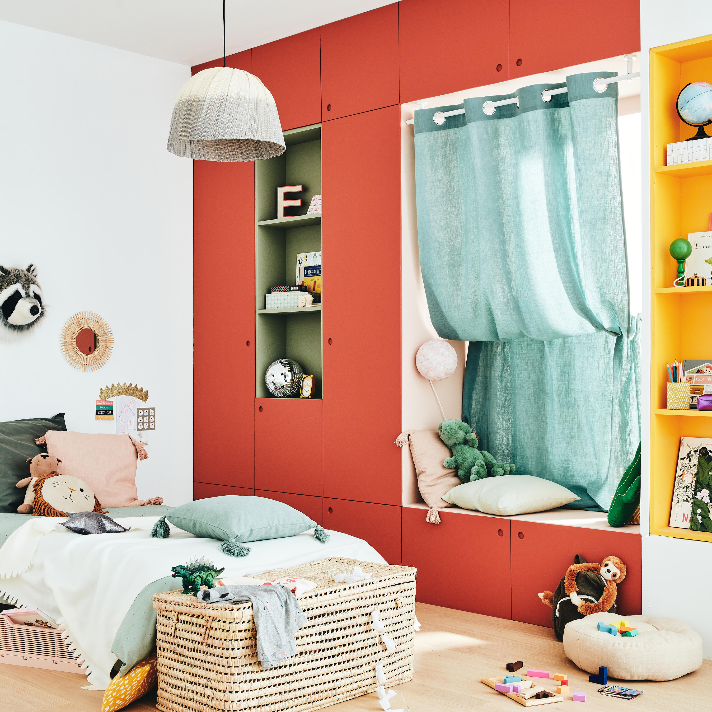 Poduszka na podłogę okrągła Haivy beżowa 45 x 45 x 11.5 cm Inspire - 15