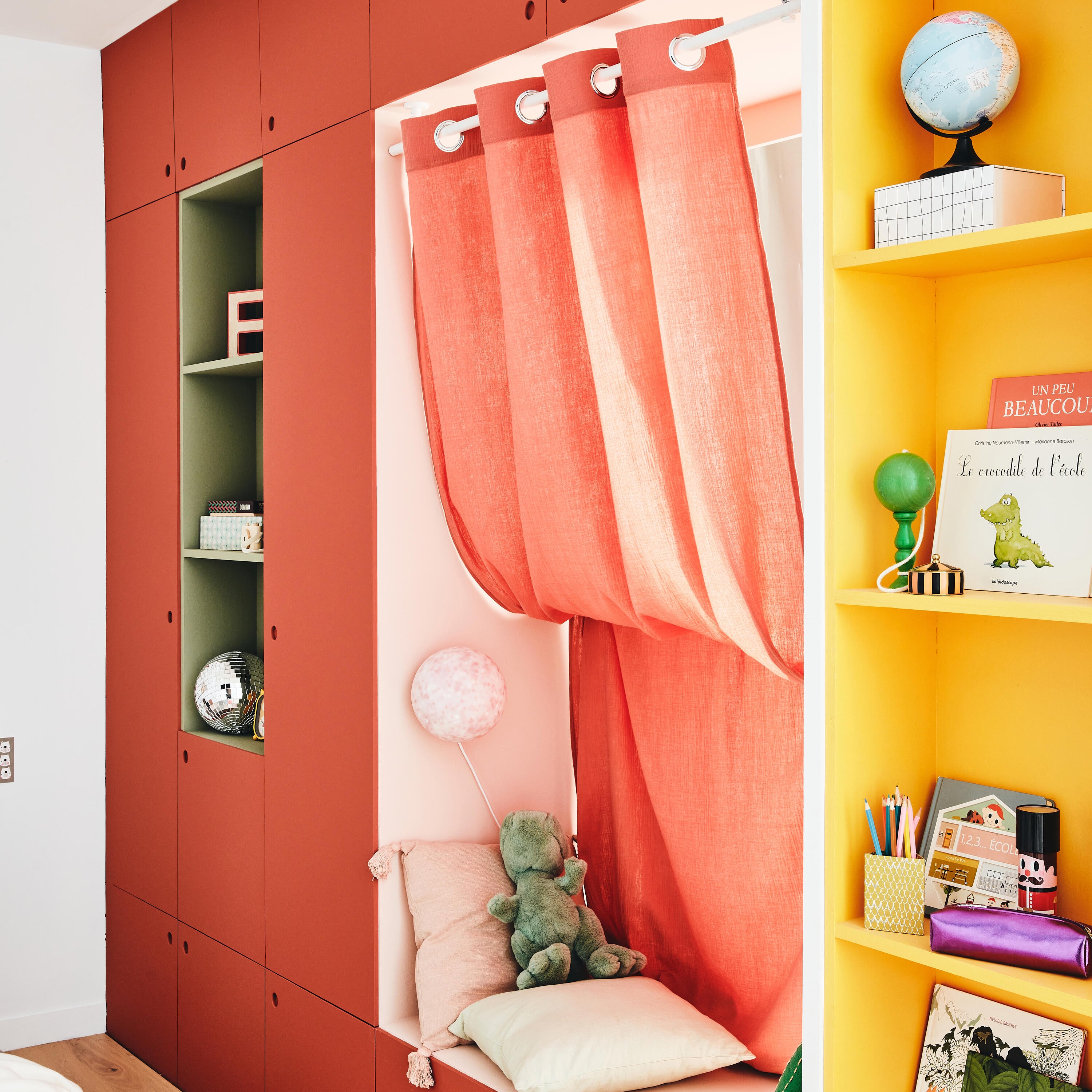 Tenda INSPIRE Suzan chili 1 arancio, occhiello 140x280 cm - 5