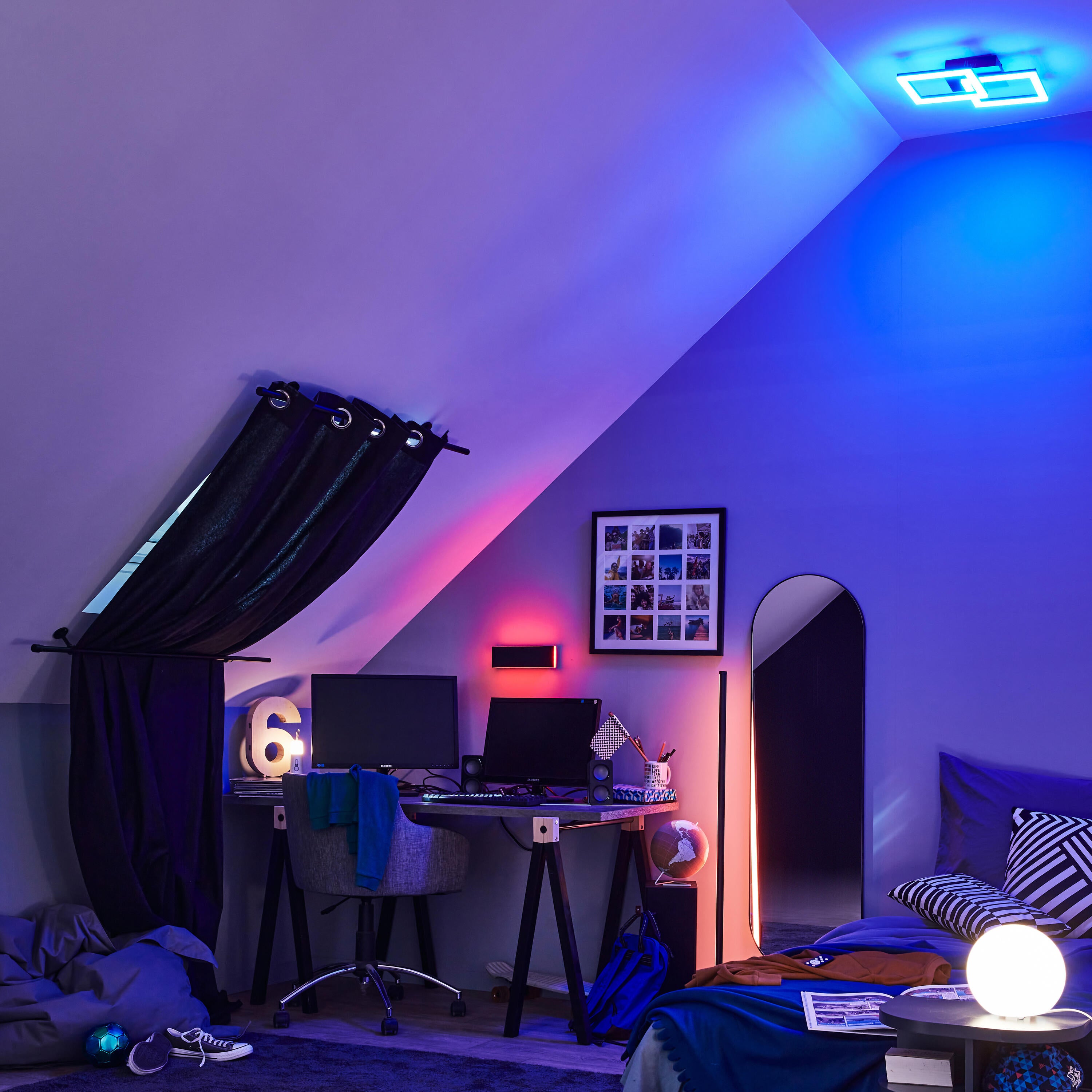 Almofada Julen 30x50cm algodão branco/preto Inspire - 22