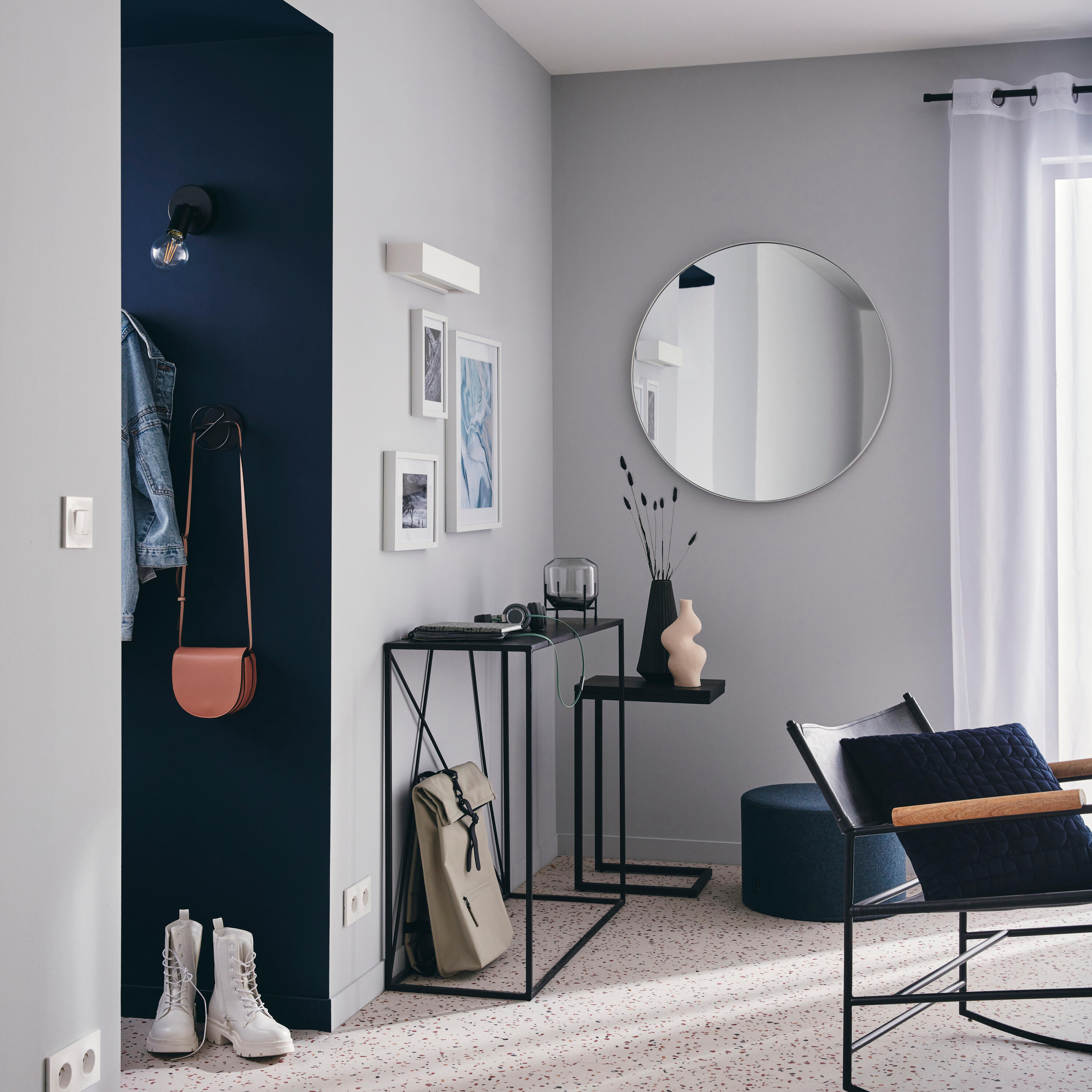 Spot Lina, produit sans abat-jour noir, E27, INSPIRE - 5