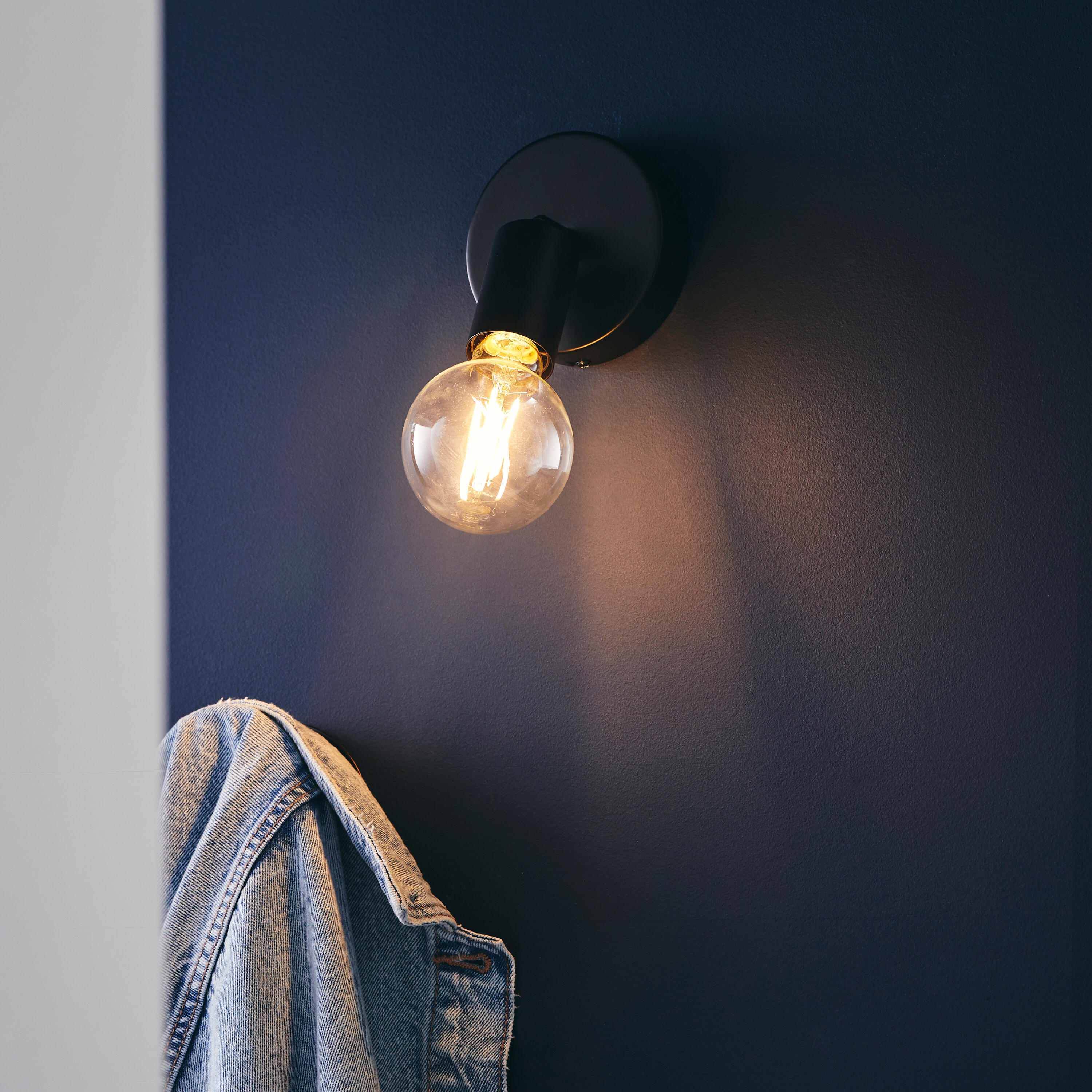 Spot Lina, produit sans abat-jour noir, E27, INSPIRE - 4