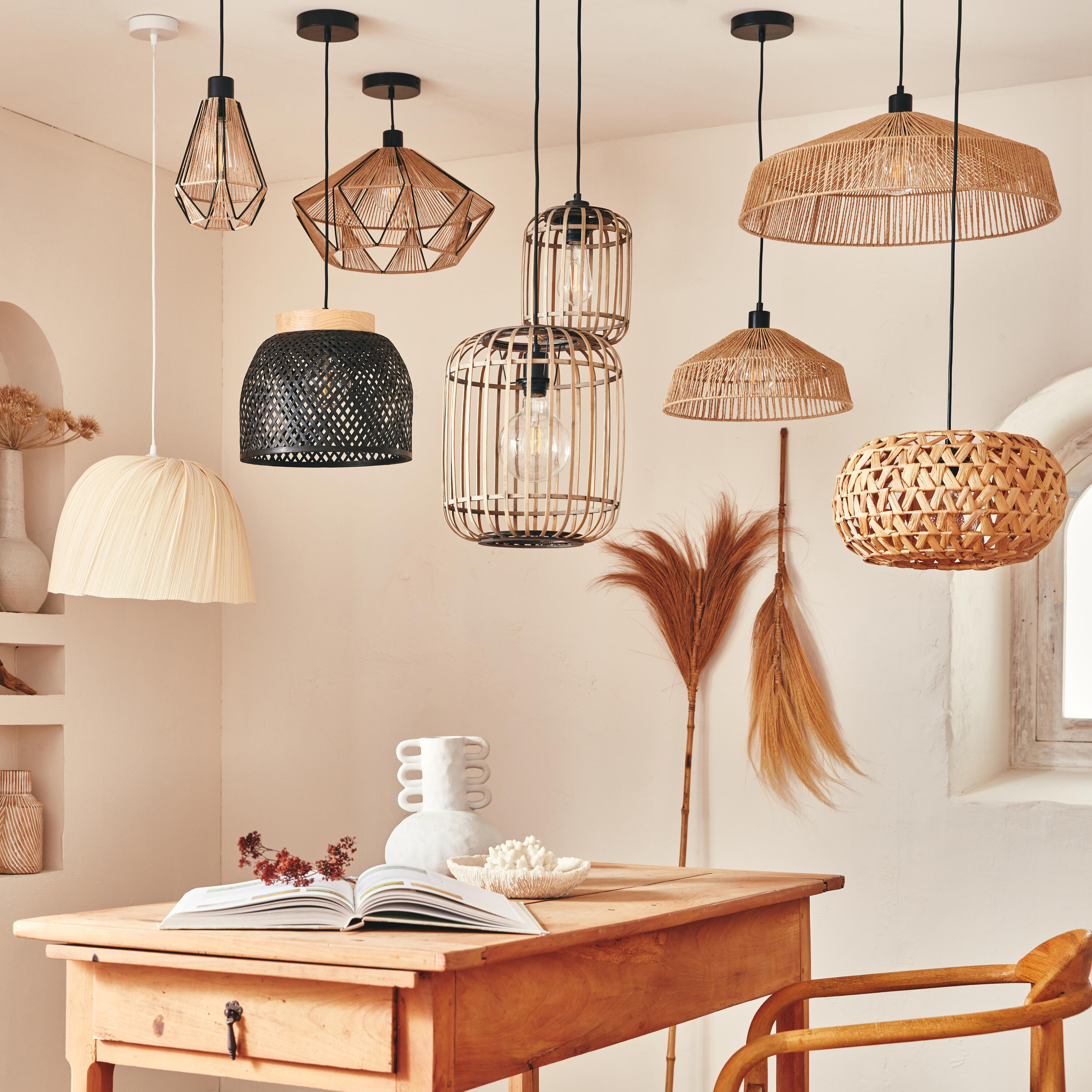 Lampa wisząca Mikona czarna E27 Inspire - 17