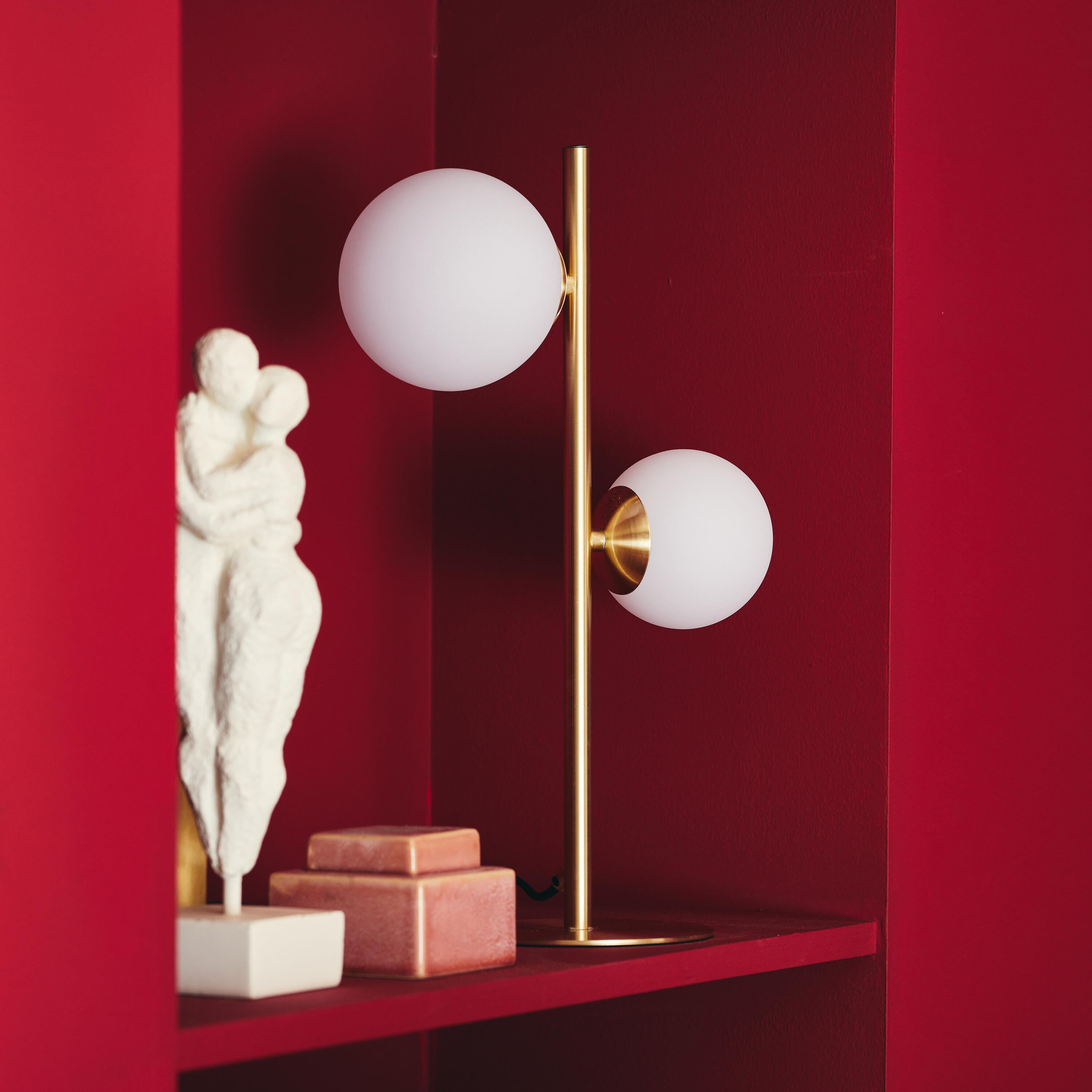 Lampa stołowa Callas mosiądz 2 x G9 Inspire - 12