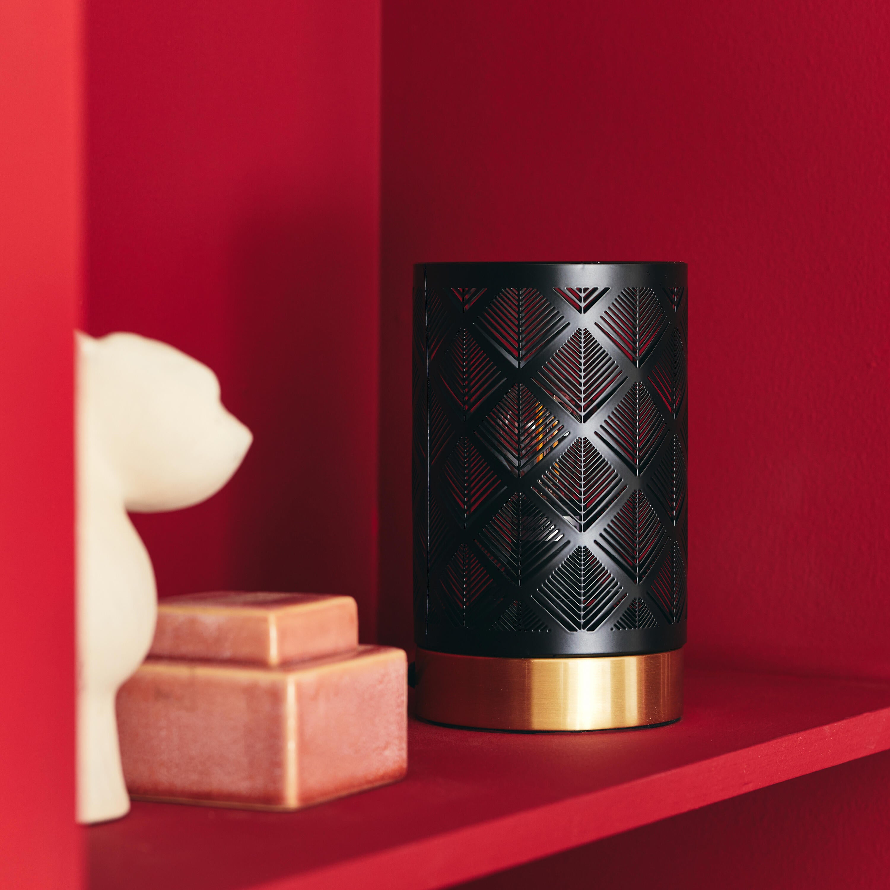 Lámpara de mesa compatible con casquillo E14 Galati INSPIRE con estructura acero negro pantalla negra de acero alimentación a red - 4