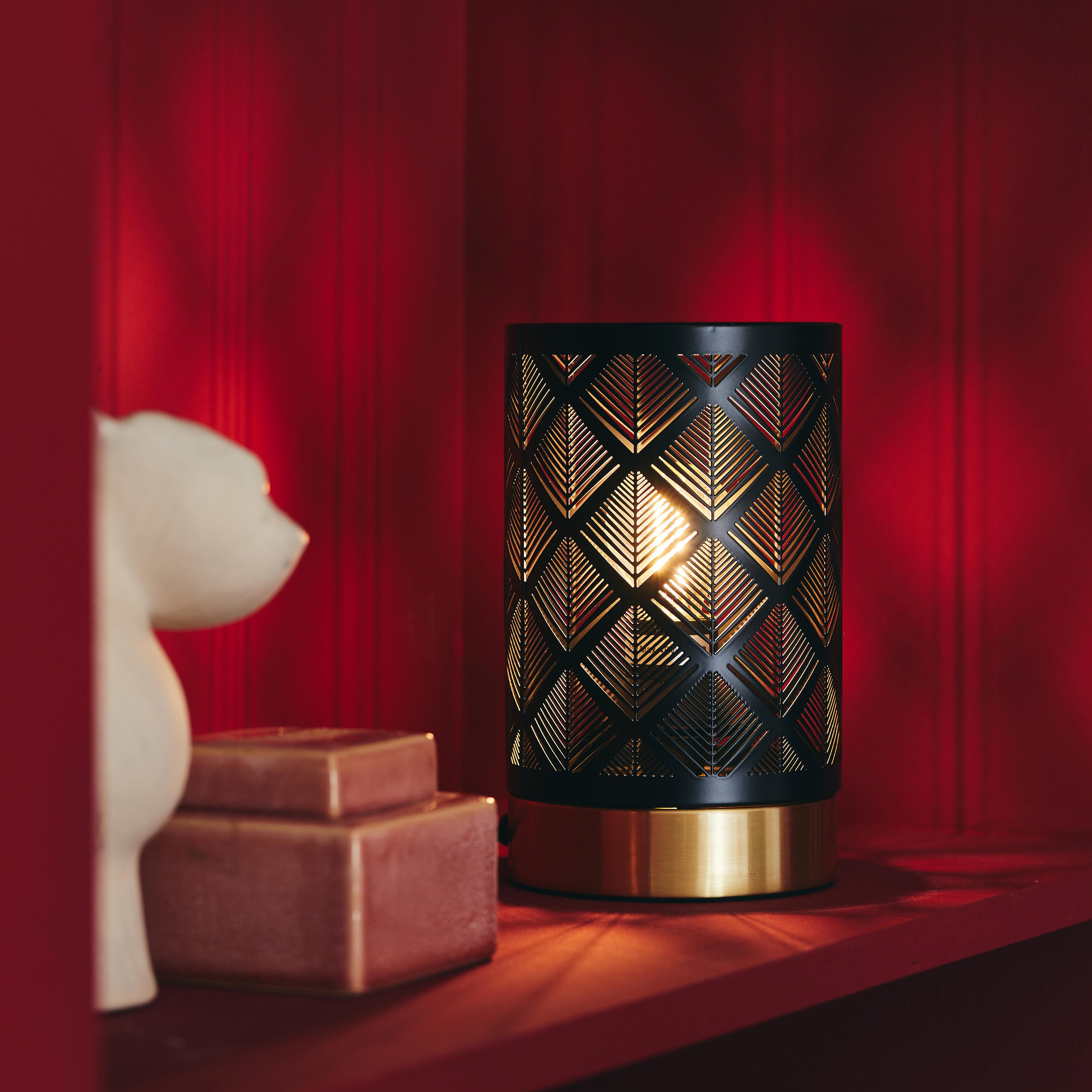 Lámpara de mesa compatible con casquillo E14 Galati INSPIRE con estructura acero negro pantalla negra de acero alimentación a red - 5