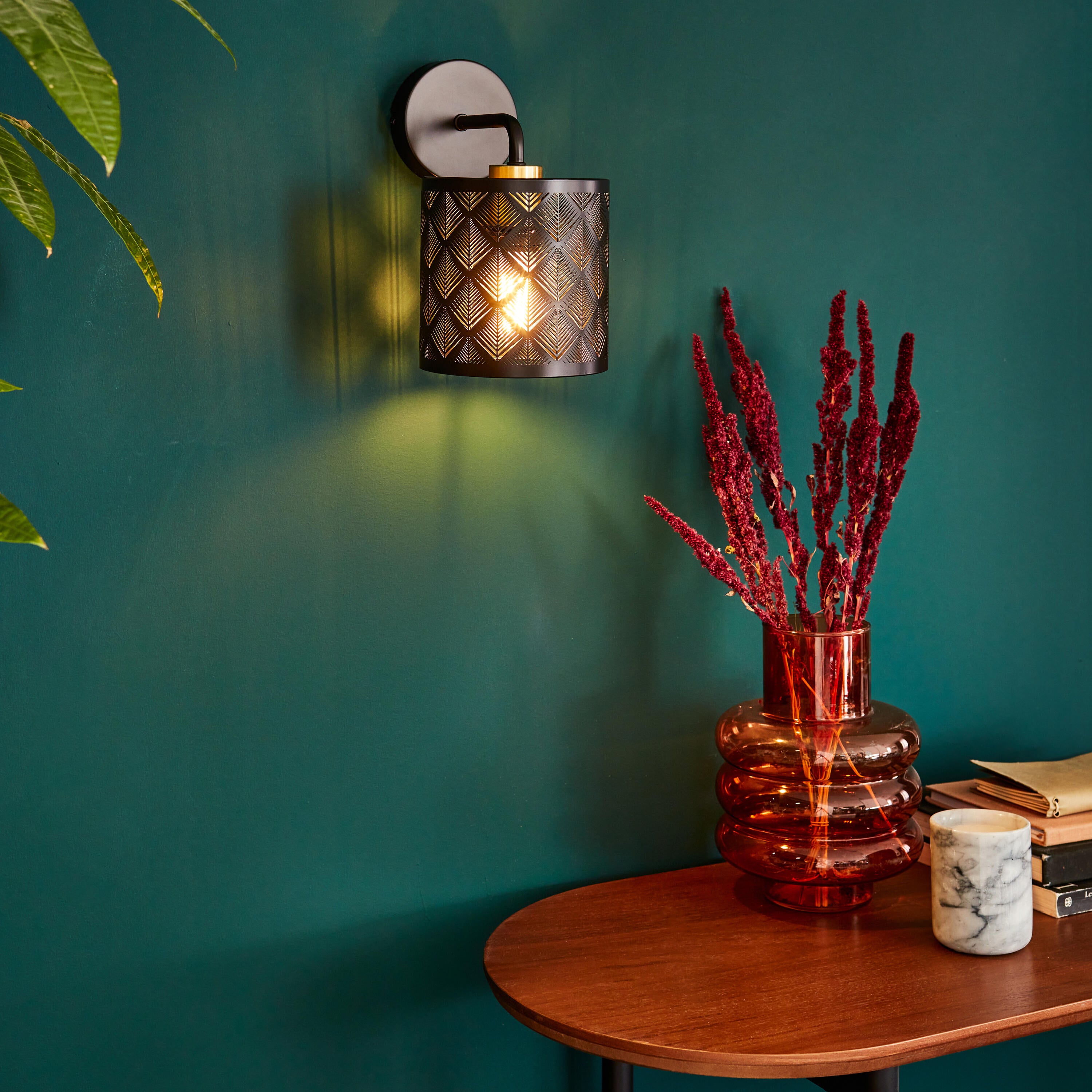 Applique E27 métal, noir, Galati, INSPIRE - 2