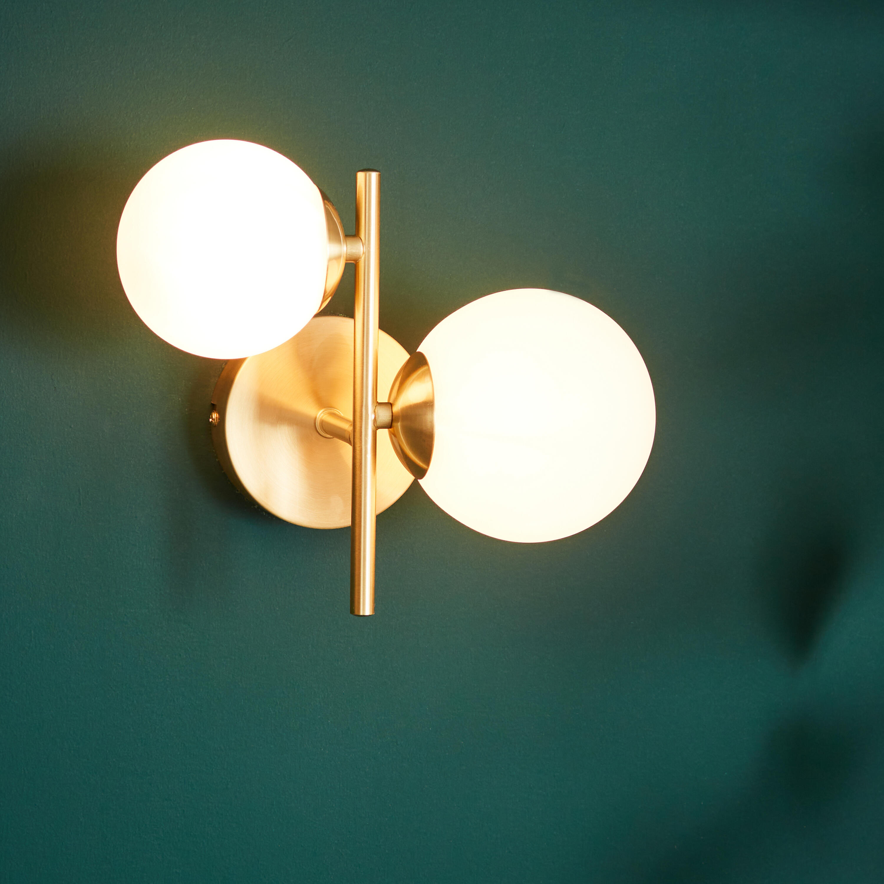 Applique murale G9, acier / cristal, laiton, Callas, INSPIRE - 3