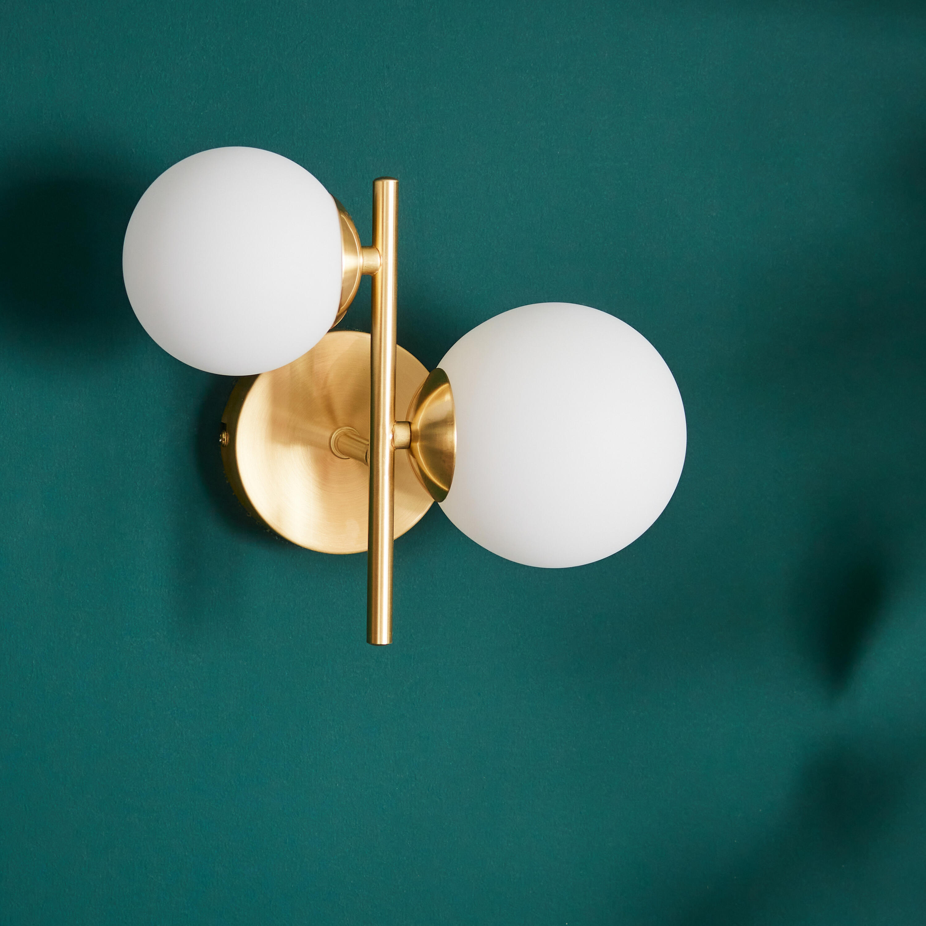 Applique murale G9, acier / cristal, laiton, Callas, INSPIRE - 2