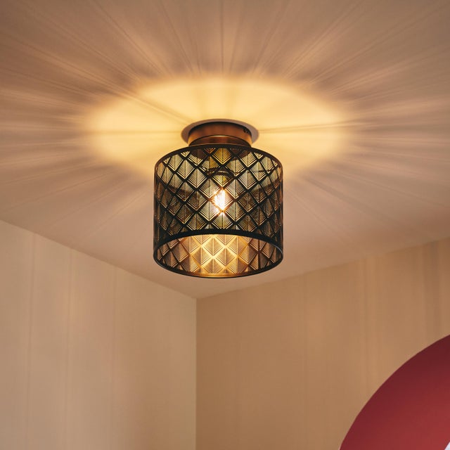 Lampa sufitowa Galati czarna E27 Inspire