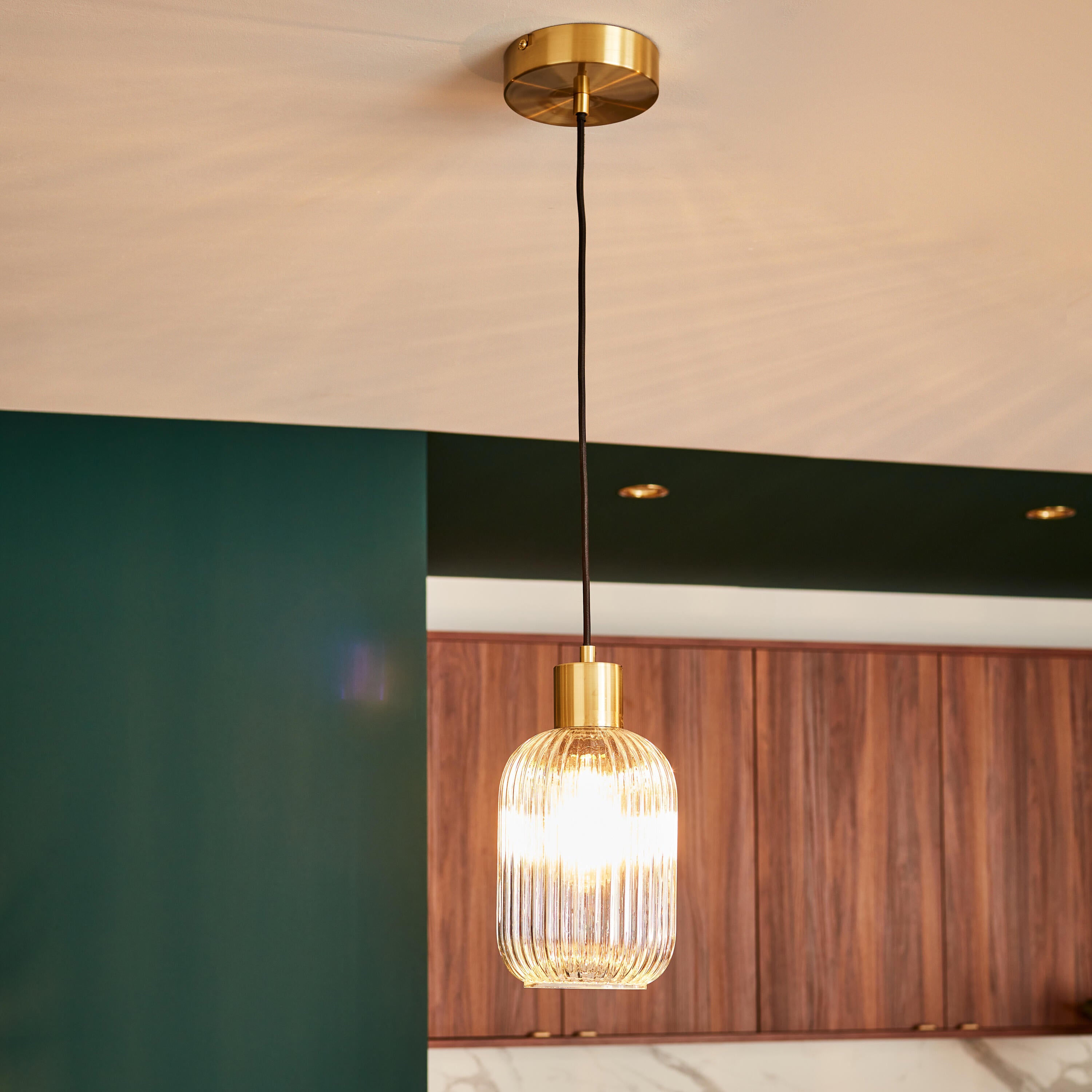 Candeeiro de teto suspenso DIPSY 1 luz E27 D14cm vidro inspire - 6