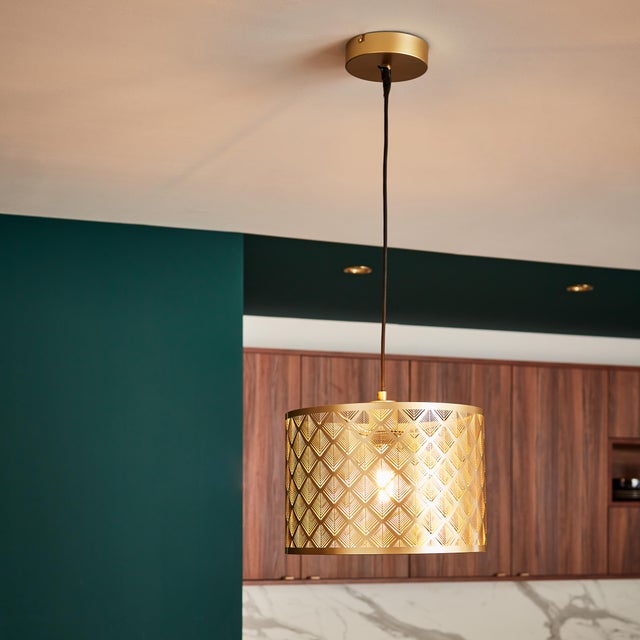 Lampa wisząca Galati mosiądz E27 Inspire