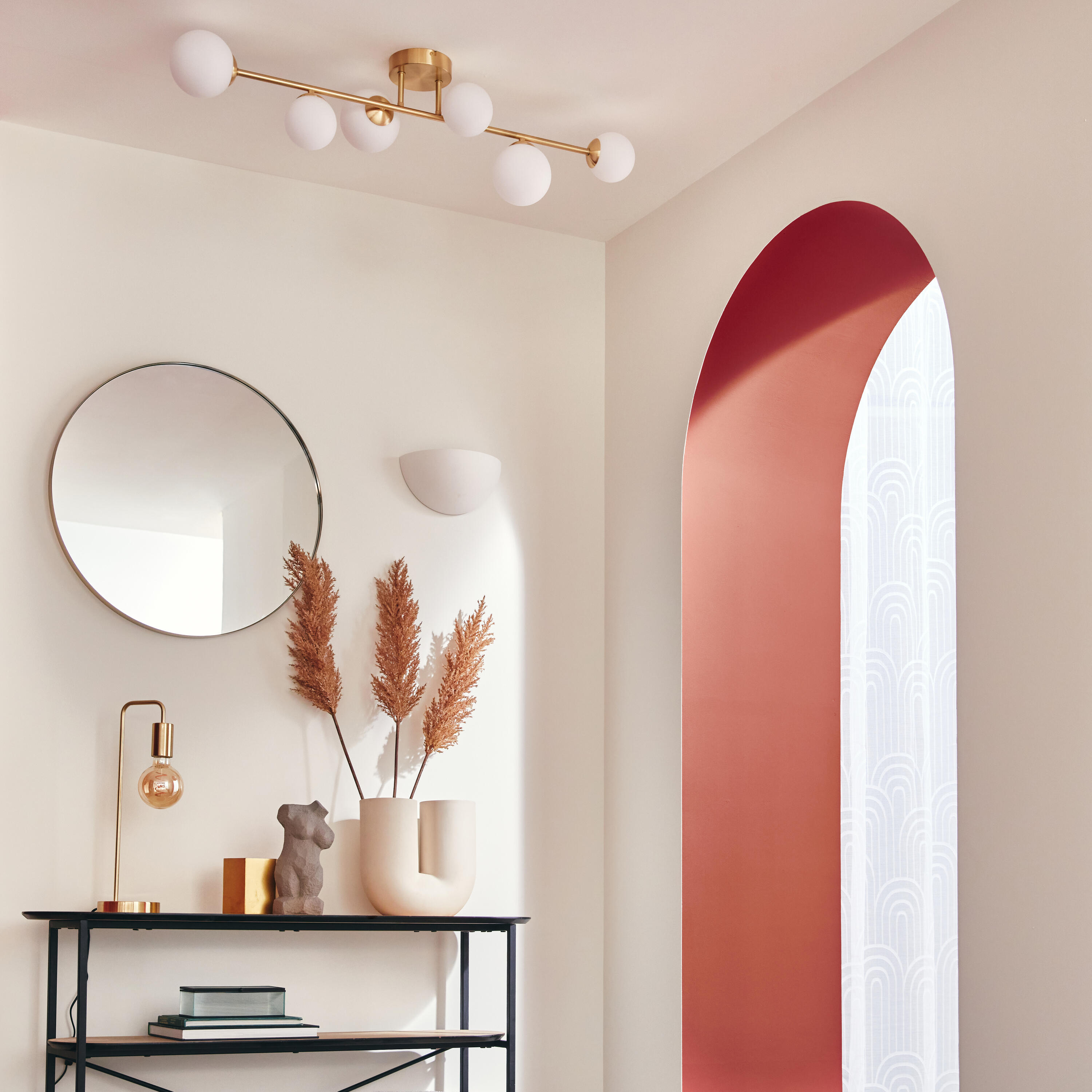 Plafoniera glamour Callas Ø 12 cm ottone IP20, 6XG9 INSPIRE - 5