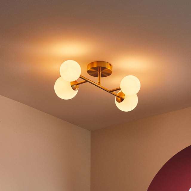 Lampa sufitowa Callas mosiądz 4 x G9 Inspire