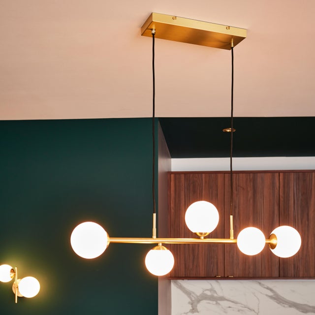 Lampa wisząca Callas mosiądz 5 x G9 Inspire