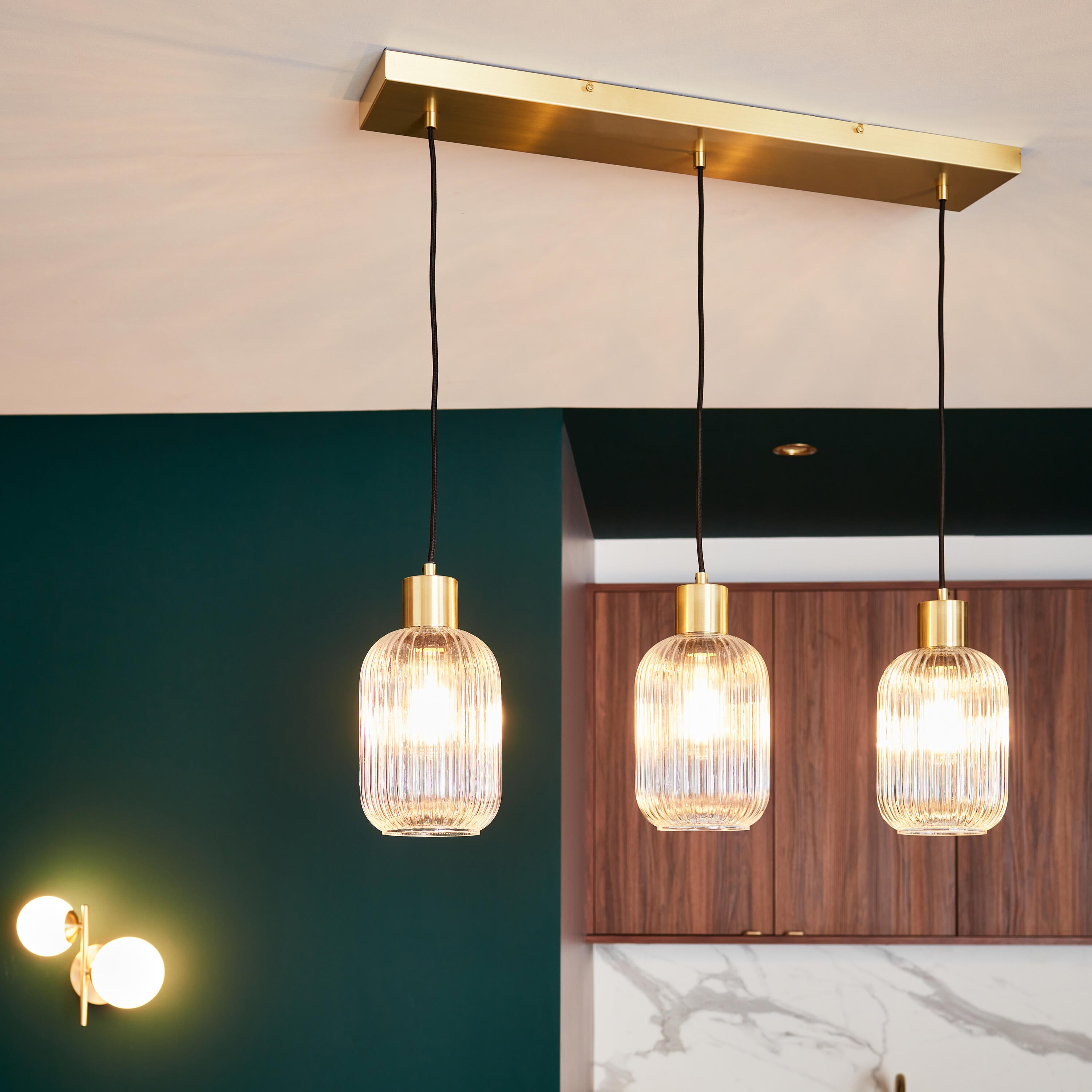 Lampa wisząca Dipsy szkło 3 x E27 Inspire - 11