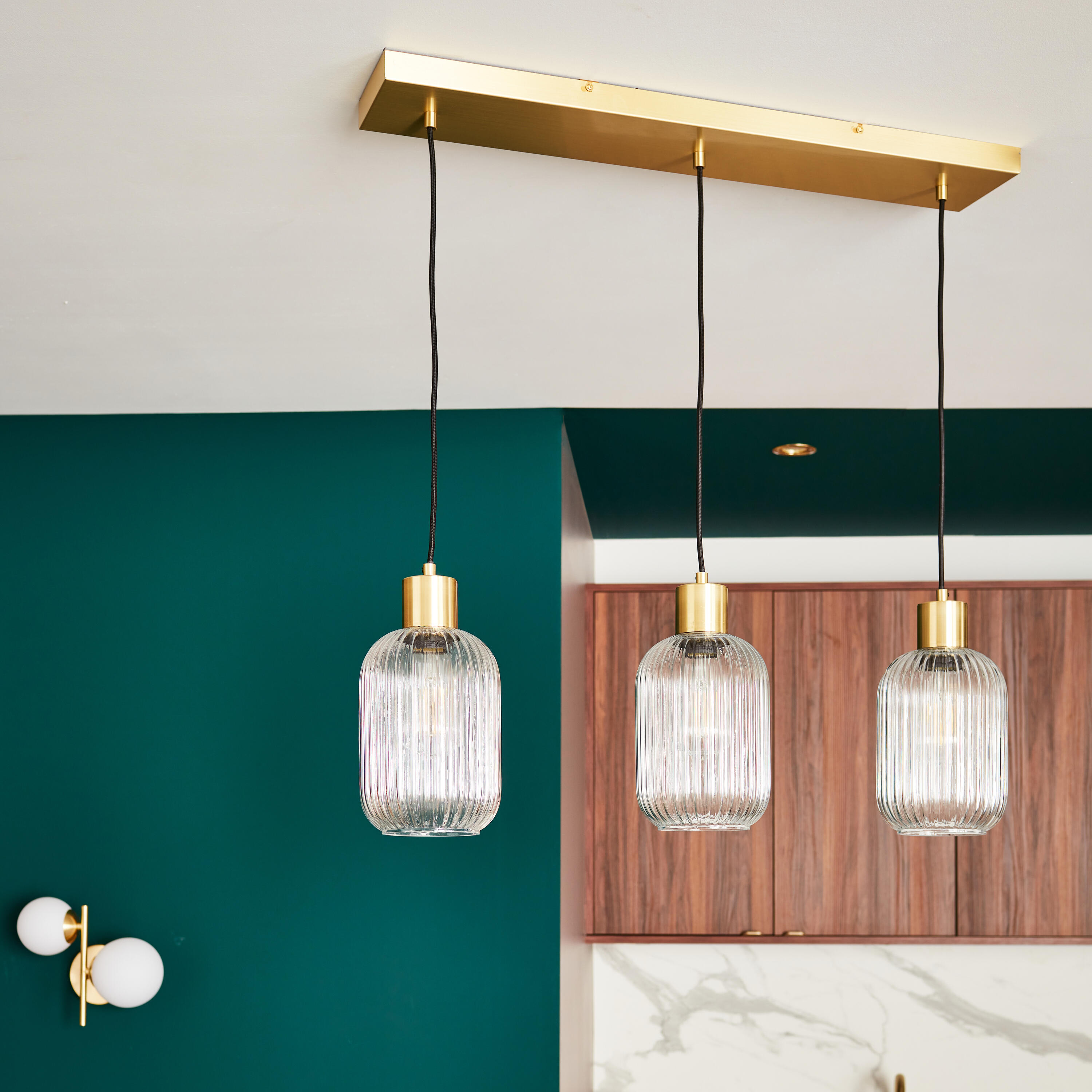 Lampa wisząca Dipsy szkło 3 x E27 Inspire - 10