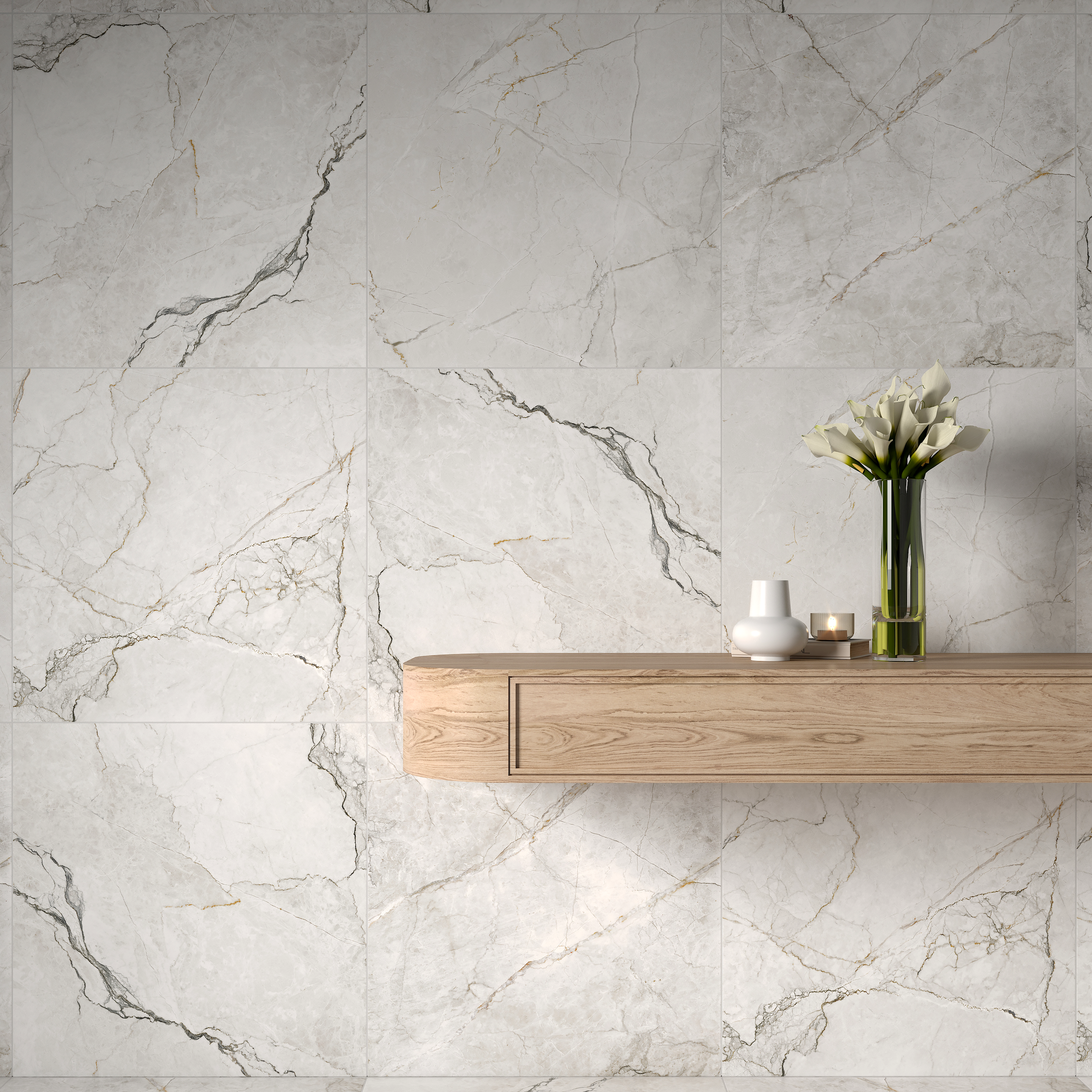 Gres szkliwiony Blush White 59,7x59,7 Artens - 6