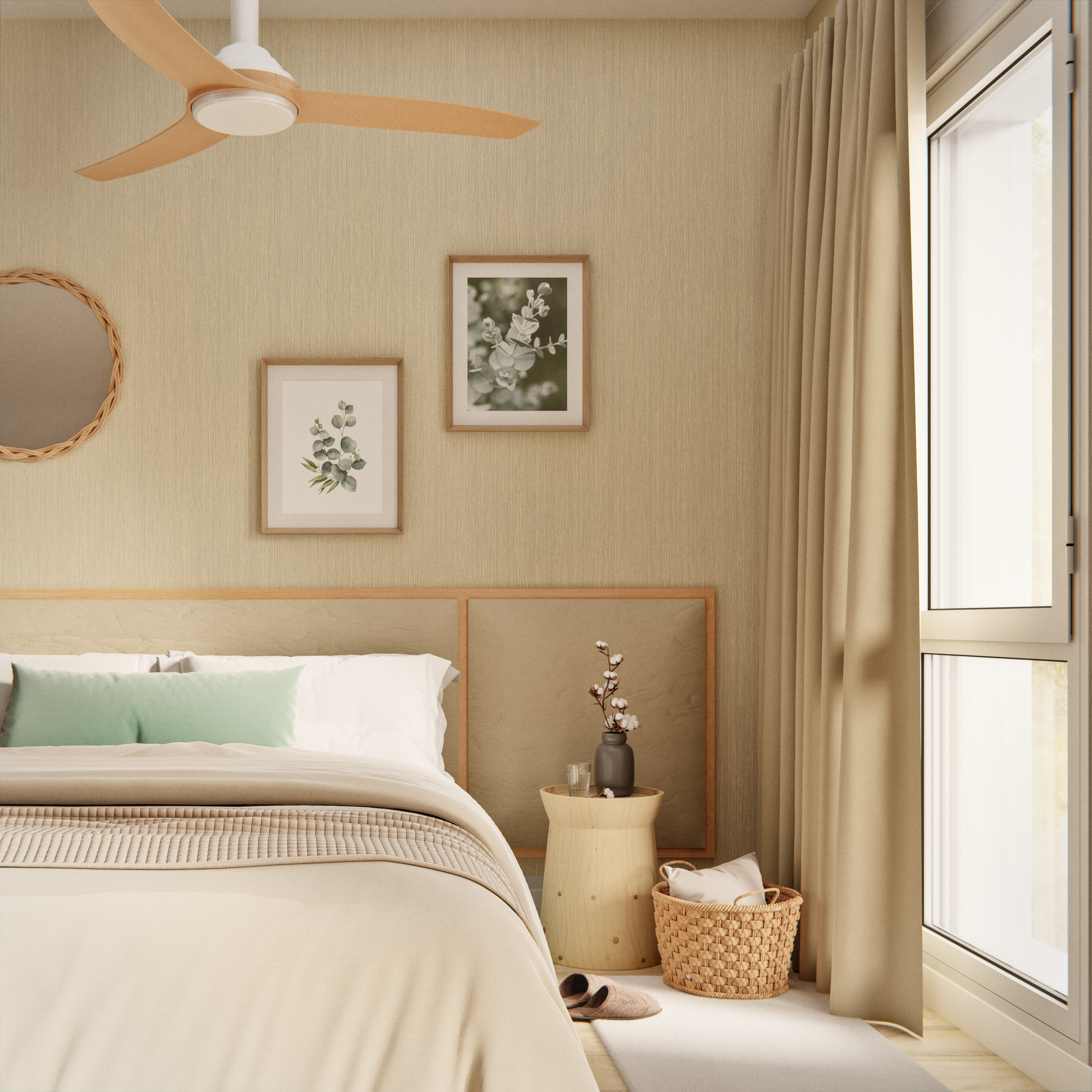 Cortinado fita e/ou presilha blackout Annalise 140x280cm bege Inspire - 10