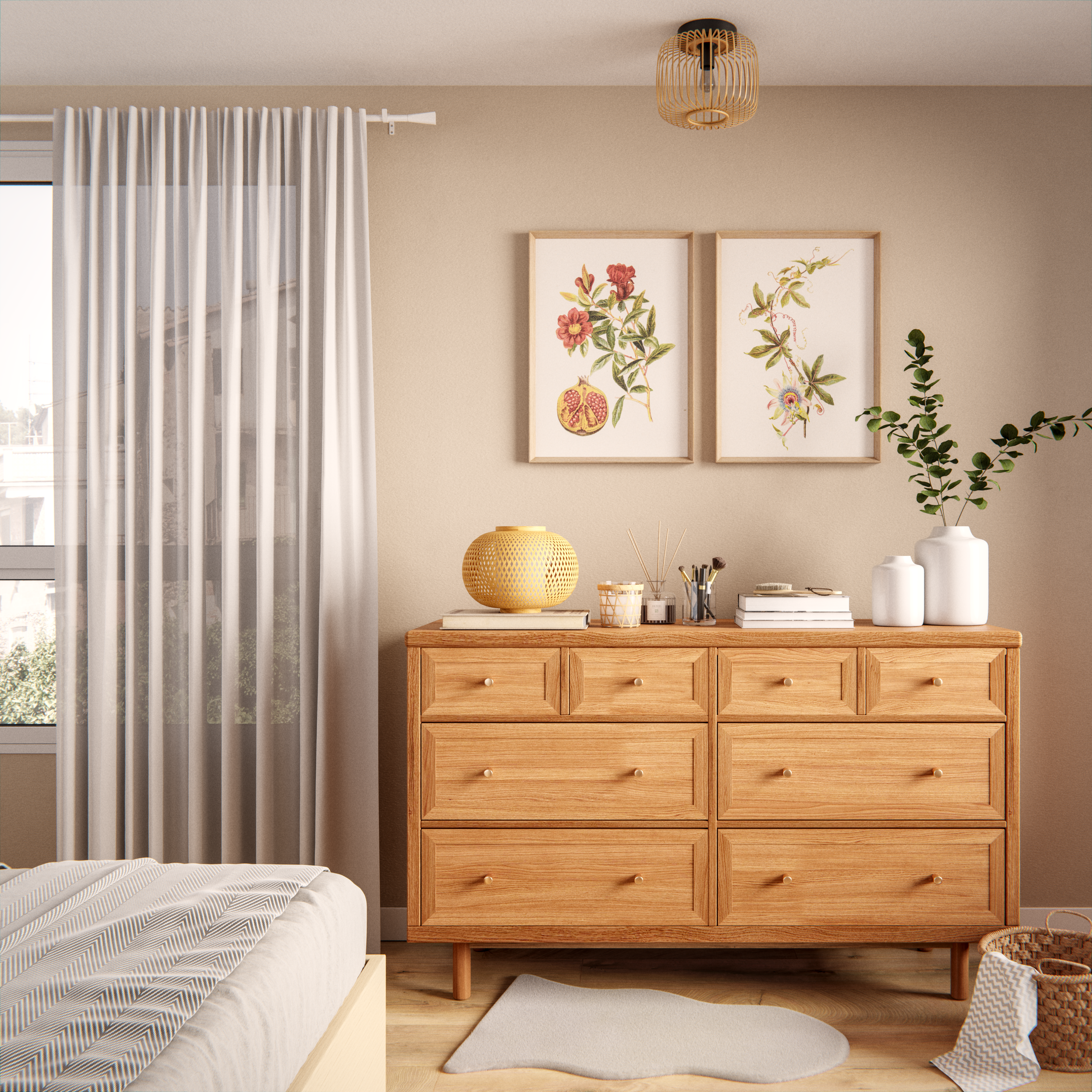 Cortinado fita e/ou presilha Pharell 140x280cm branco Inspire - 12