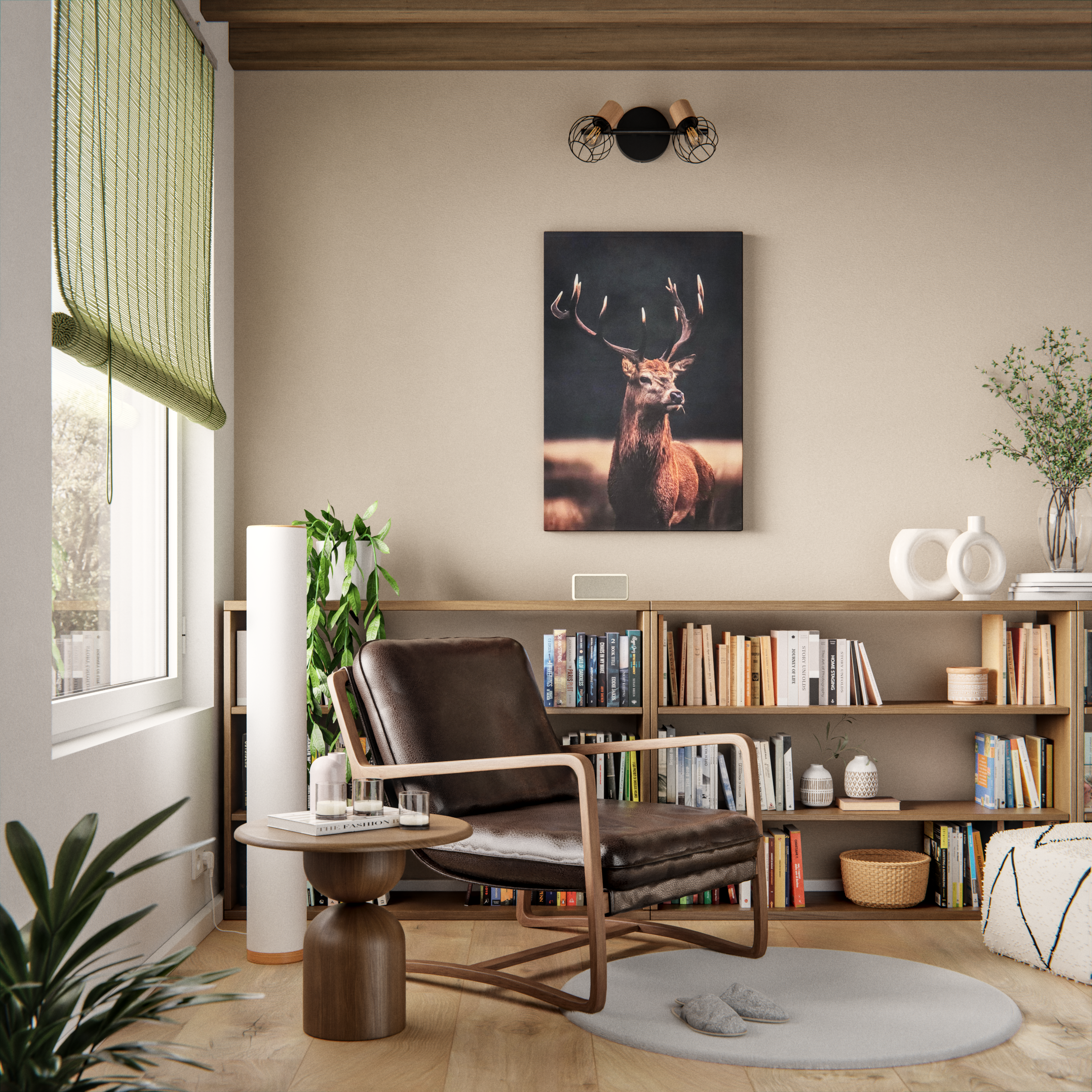 Tapete redondo liso INSPIRE BIANCA FAKE RABBIT D100CM CREAM 5 - 15