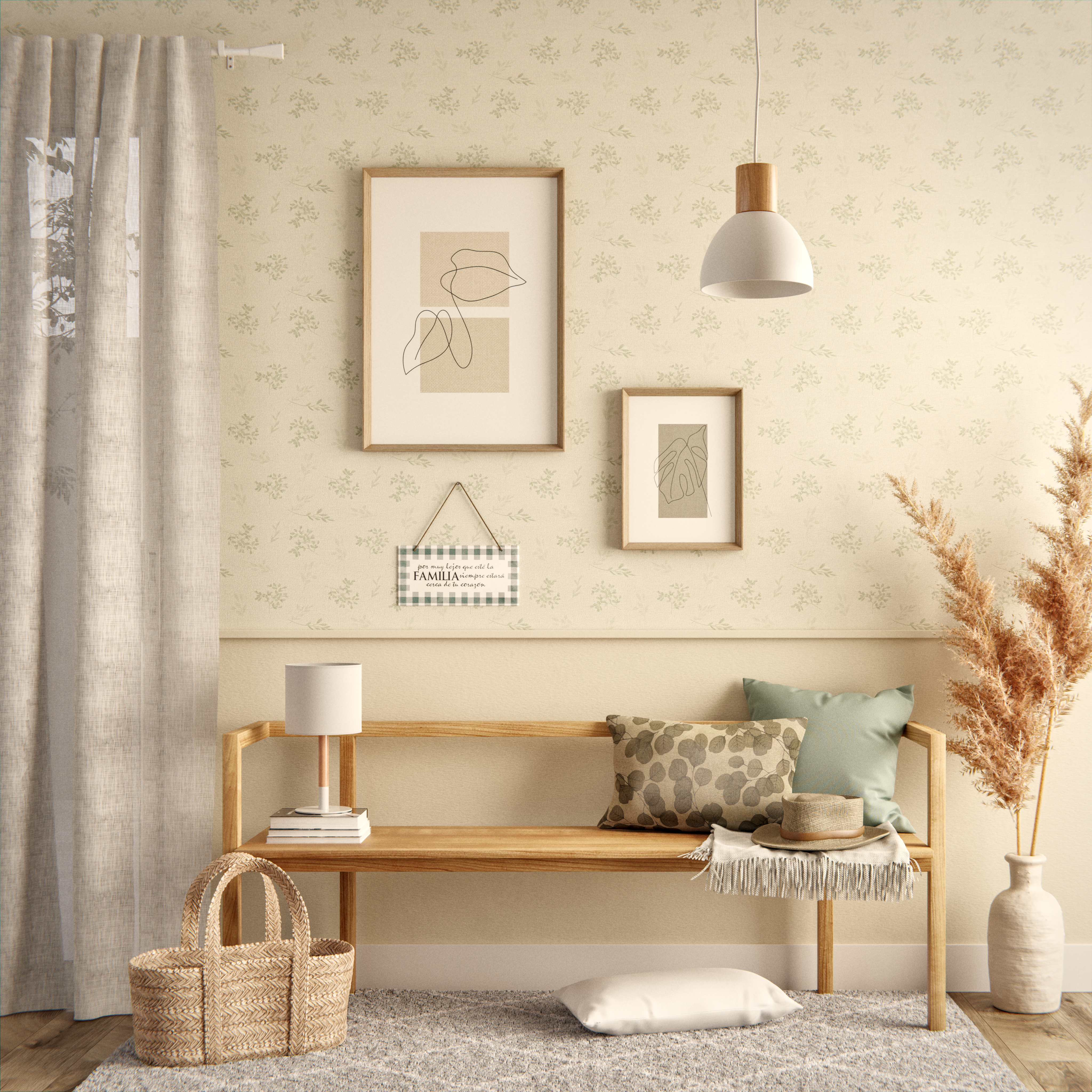Papel de parede INSPIRE SAGE5 VERDE - 4