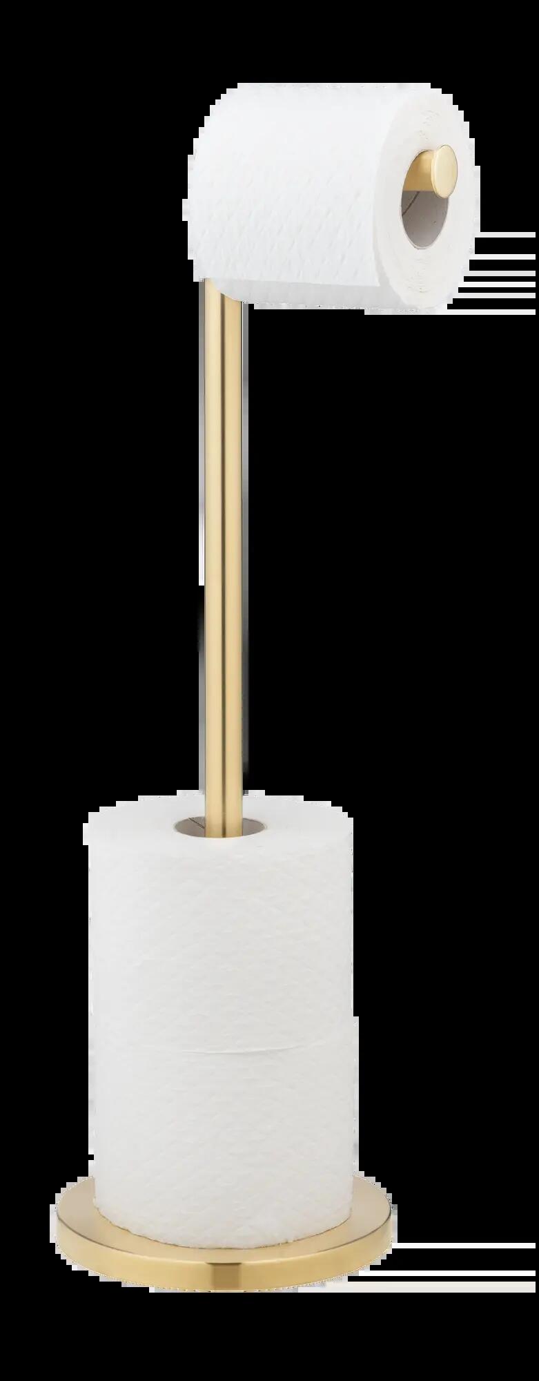 Porta-rolos e reserva em inox dourado Wenko - 4