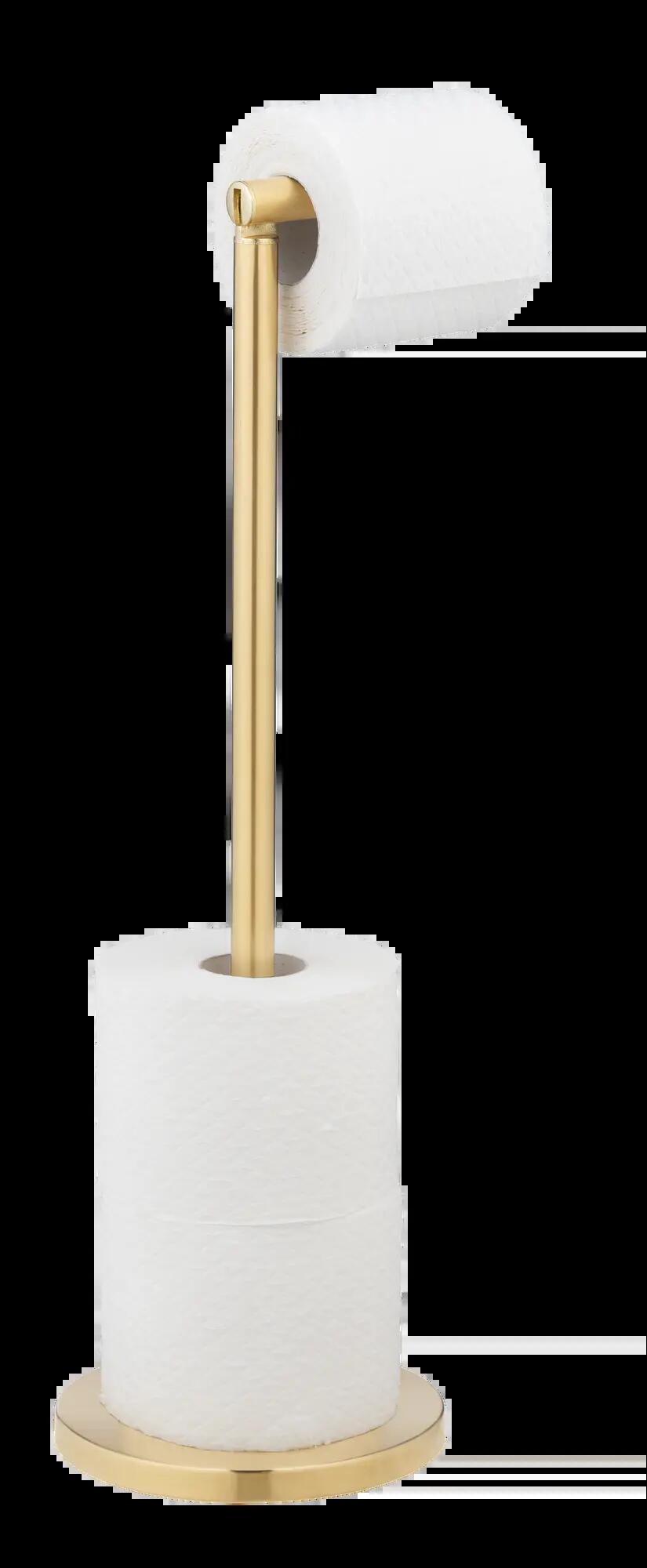 Porta-rolos e reserva em inox dourado Wenko - 3