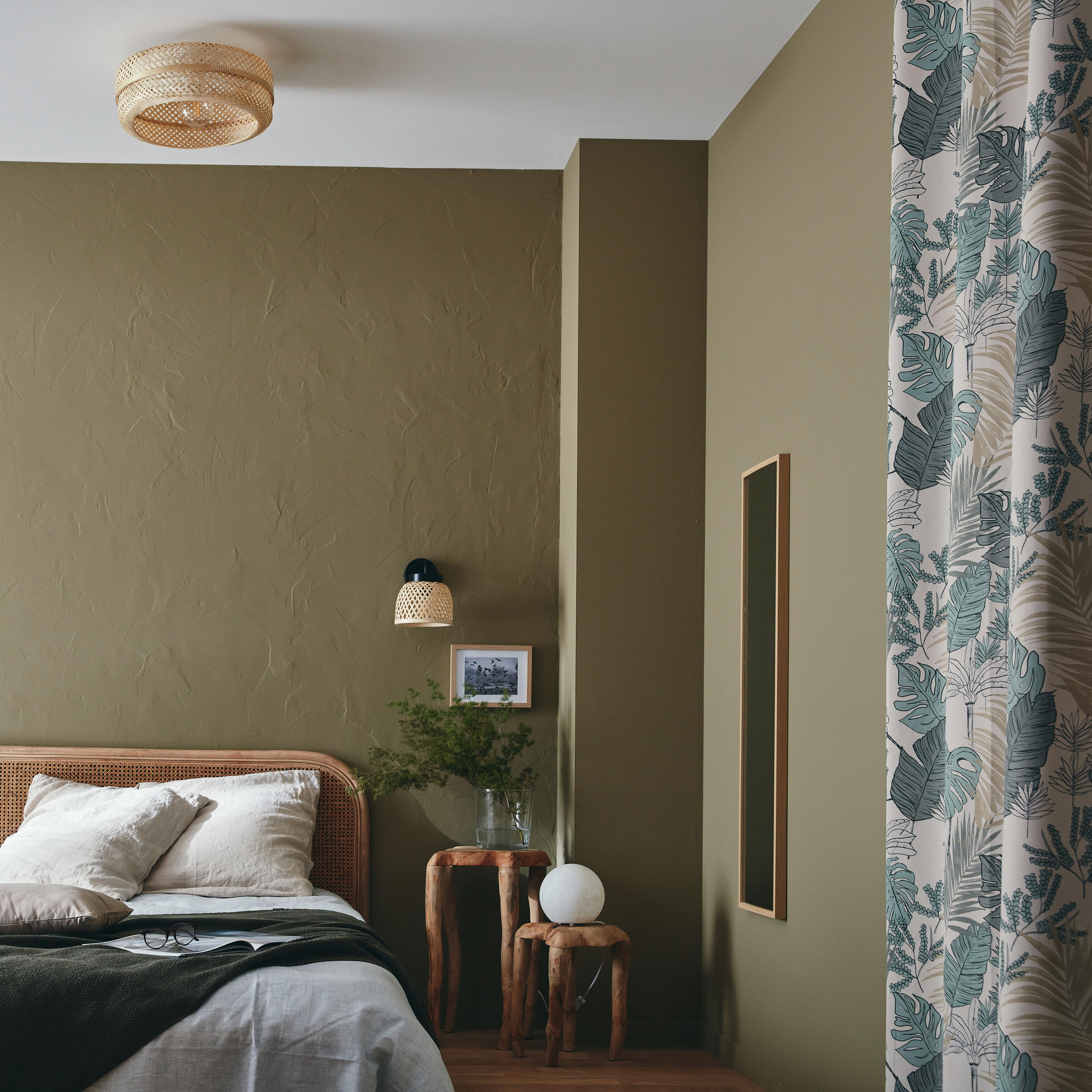 Lampa sufitowa Palanga biała bambus E27 Inspire - 6