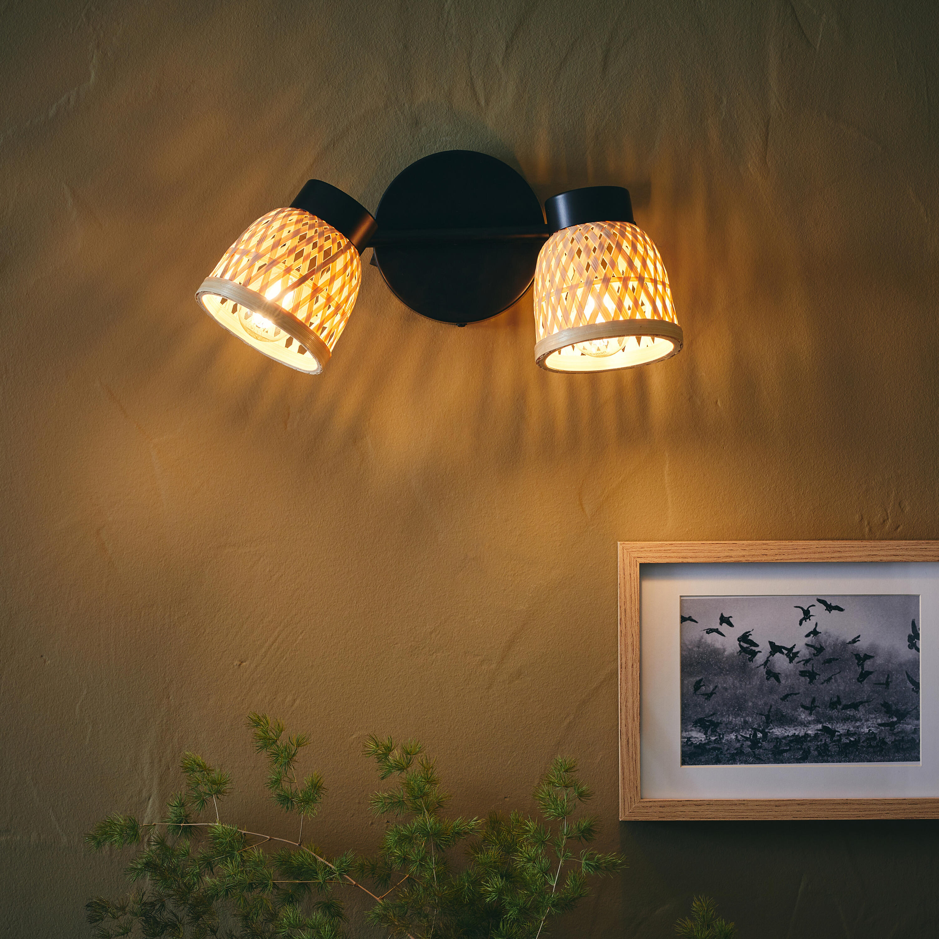 Candeeiro de teto INSPIRE NINON E14 2 LUZES D10.5CM PRETO - 7