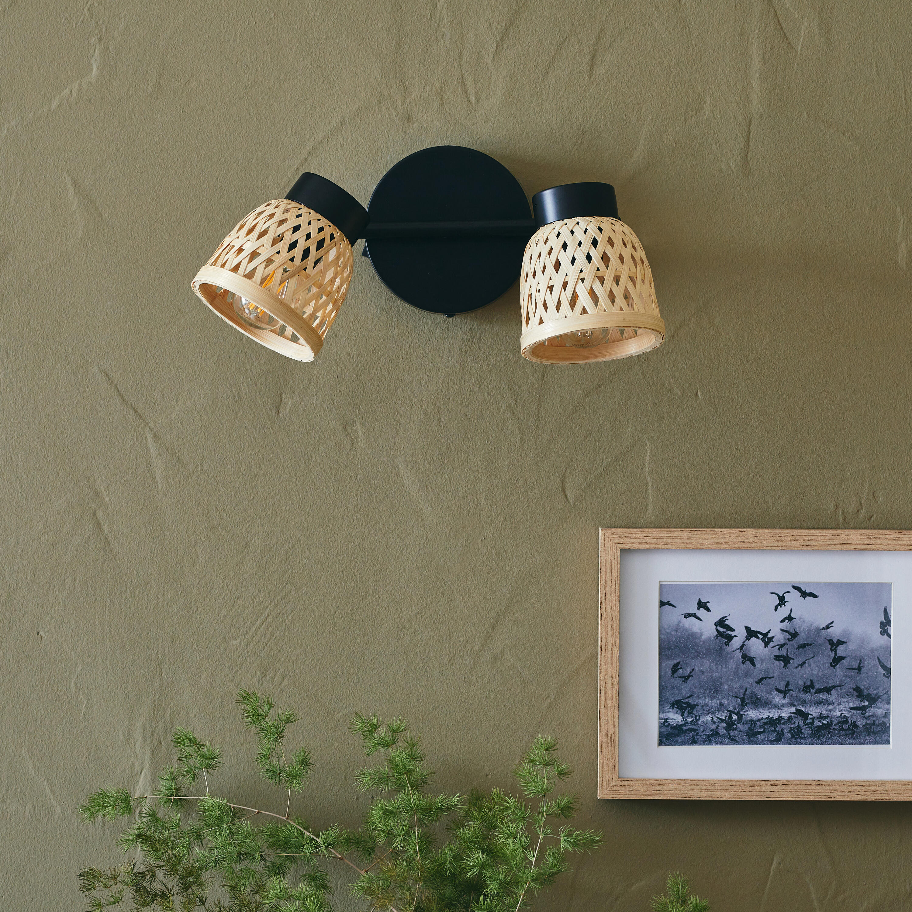 Candeeiro de teto INSPIRE NINON E14 2 LUZES D10.5CM PRETO - 6