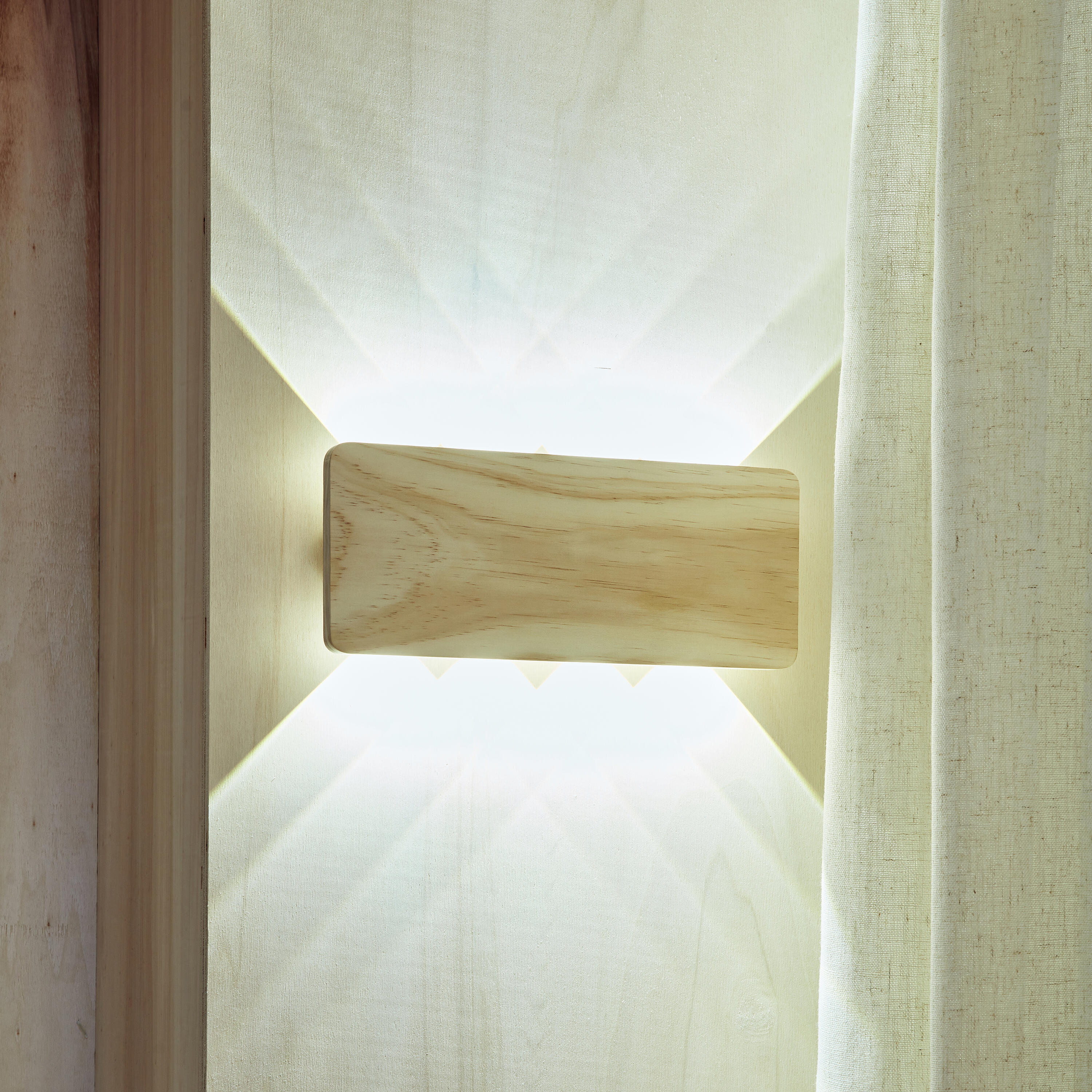 Applique murale LED métal/bois naturel 1080Lm INSPIRE Kelso - 3