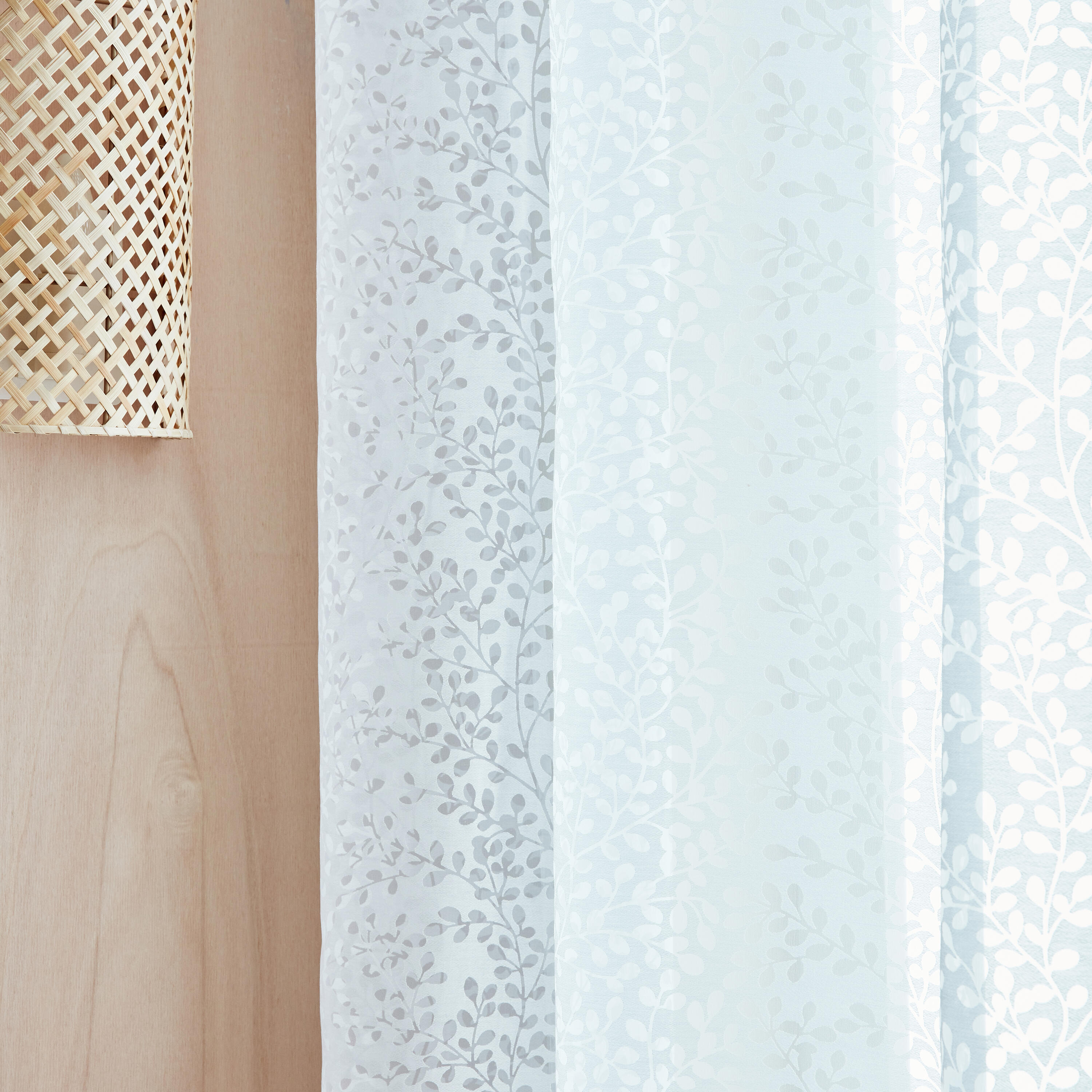 Voilage semi-transparent, Osaki, viscose, blanc H.280 x l.140 cm INSPIRE - 4