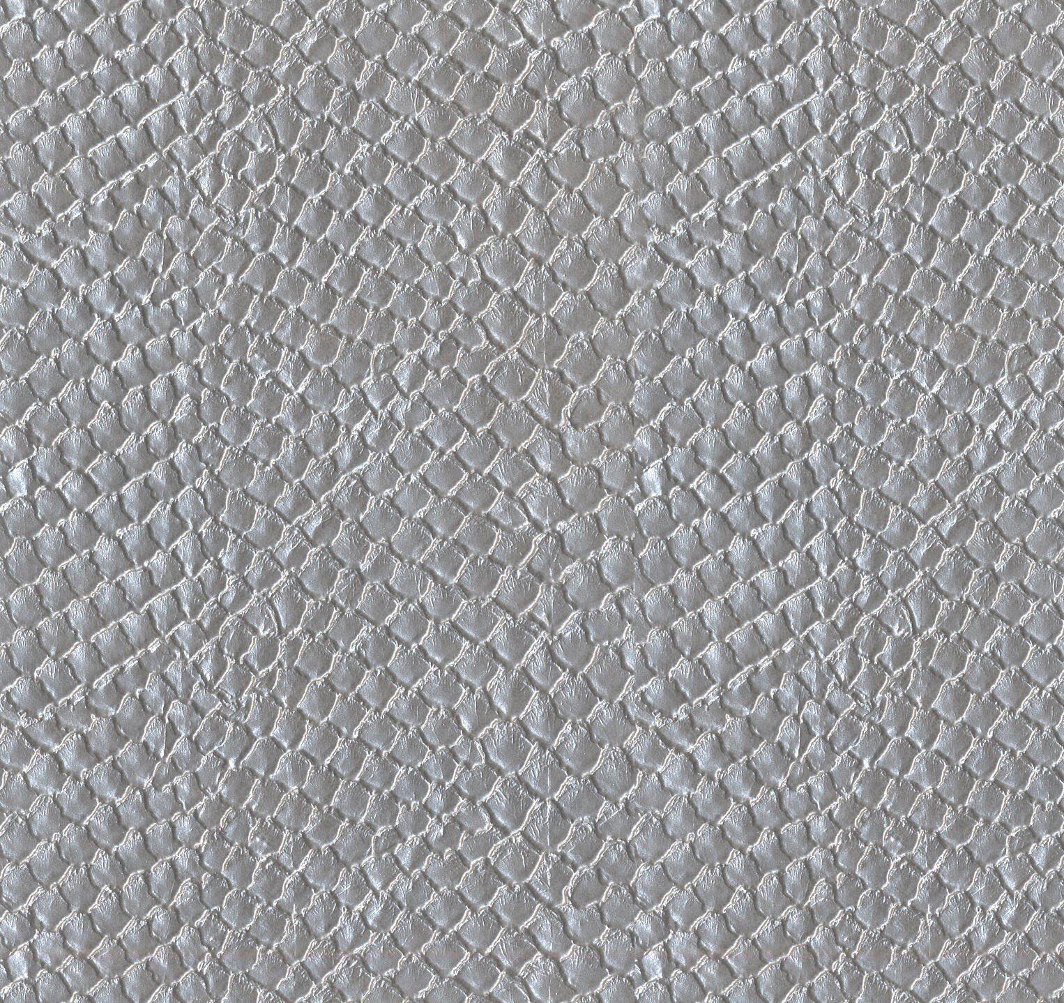Tela al corte tapicería imitación piel ecaille plata ancho 140 cm