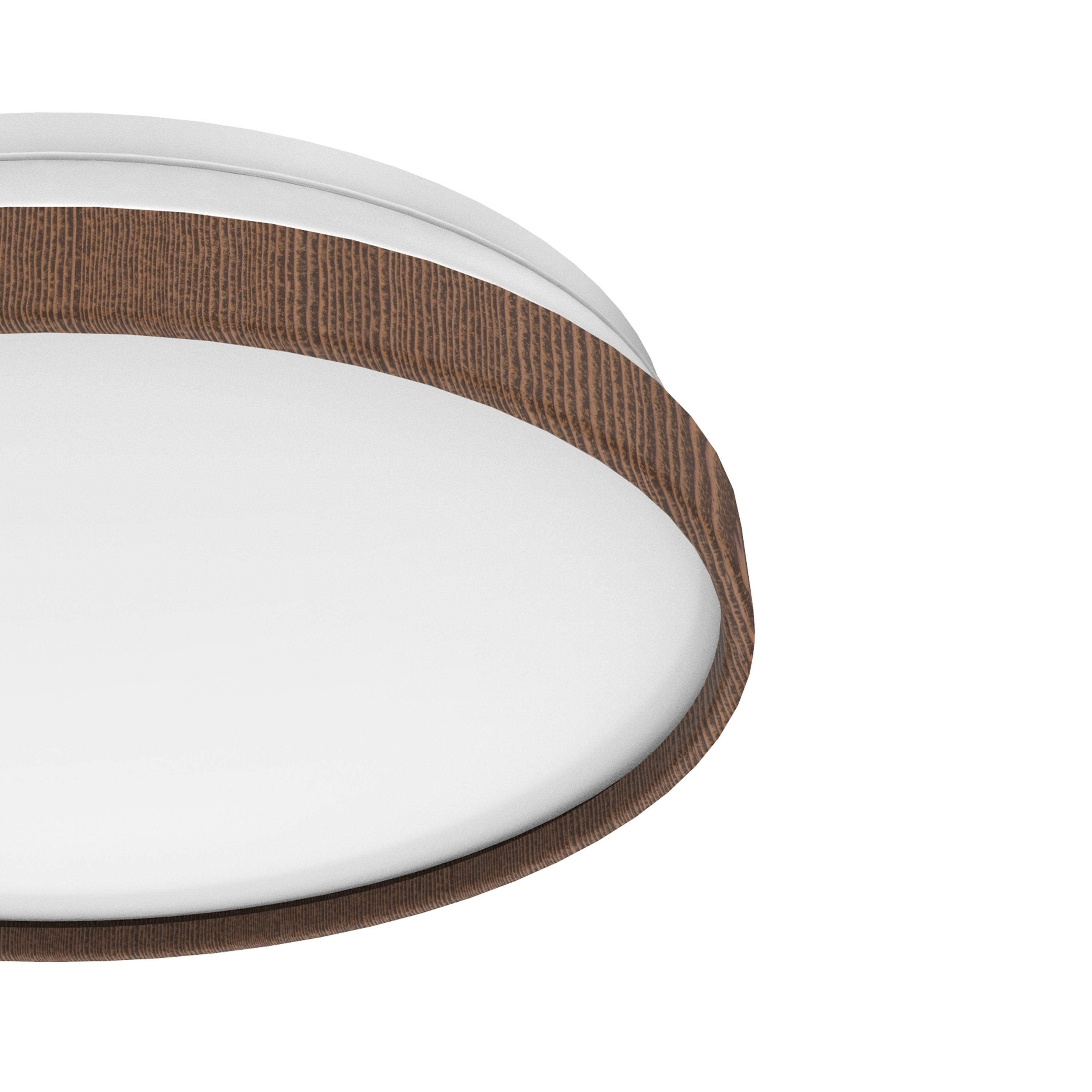 Plafon Pulox biały z drewnem śr. 38 cm LED Inspire - 6