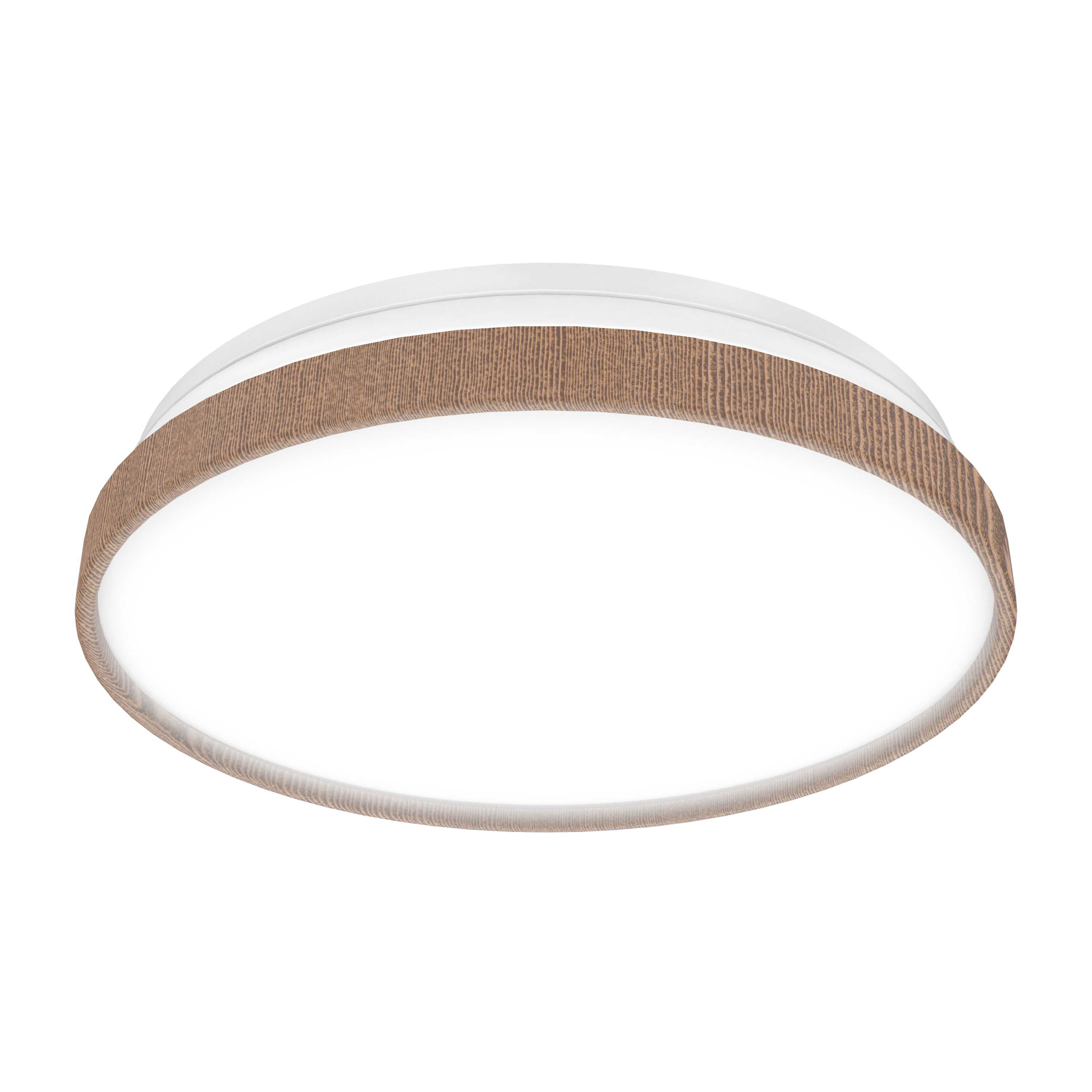 Plafon Pulox biały z drewnem śr. 38 cm LED Inspire - 5