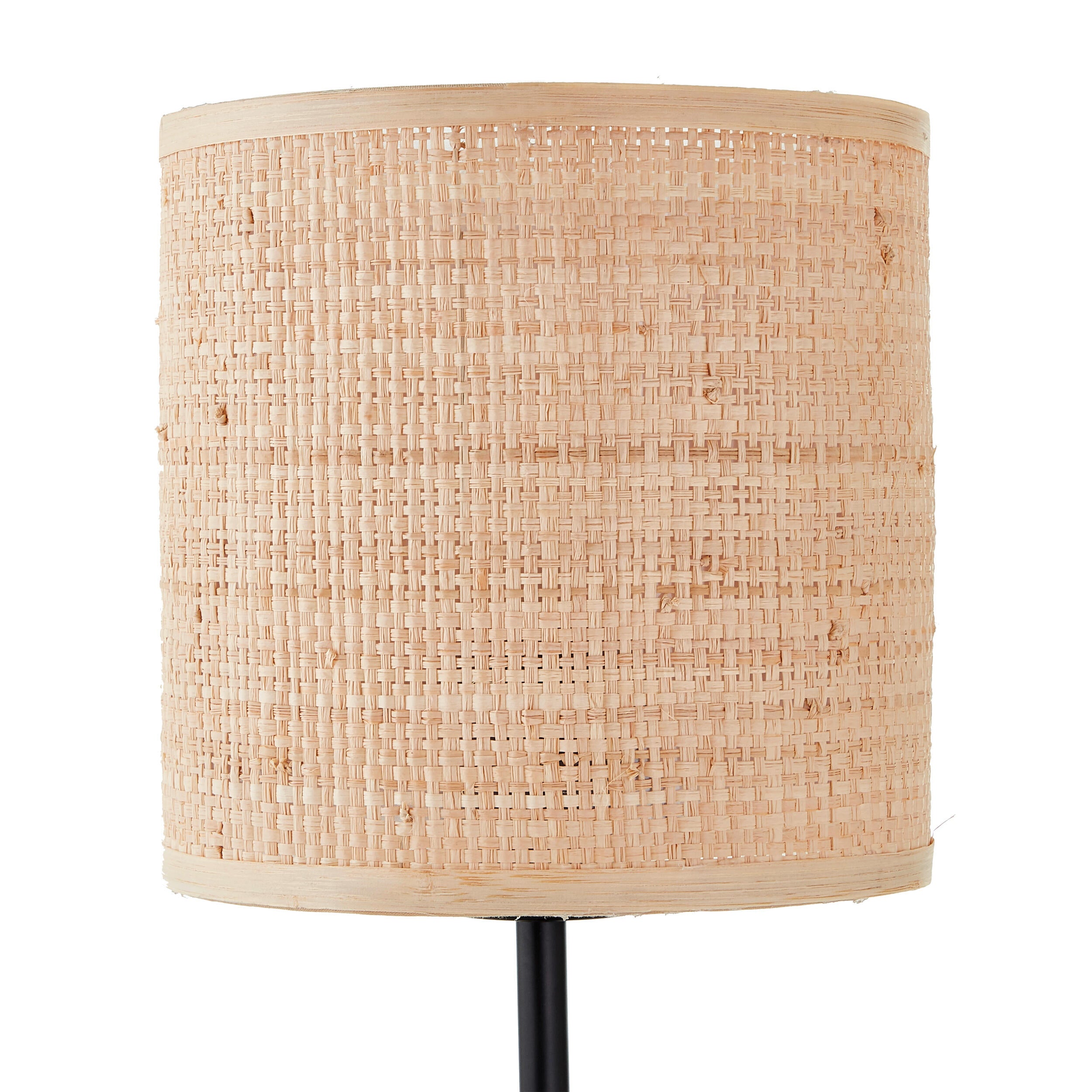Lámpara de mesa compatible con casquillo E27 Carvi INSPIRE con estructura acero beige pantalla beige de rabia Ø de 17 cm y 36 cm de alto - 9