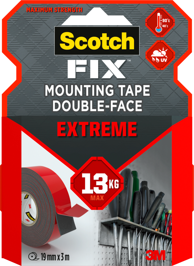 Taśma montażowa dwustronna 19mmx3m SCOTCH