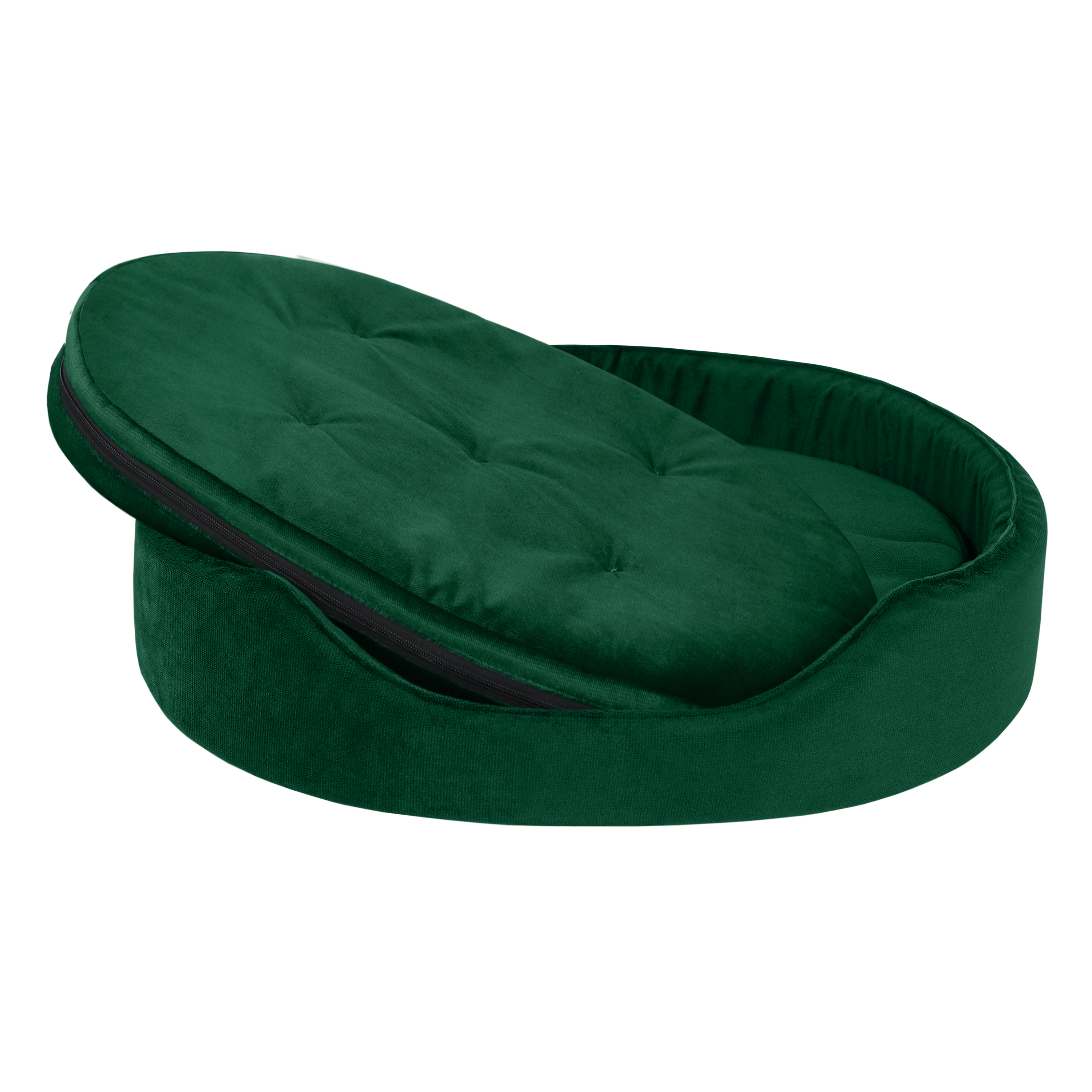 Legowisko, sofa dla psa, kota Glamour zielony 50 x 45 cm - 3