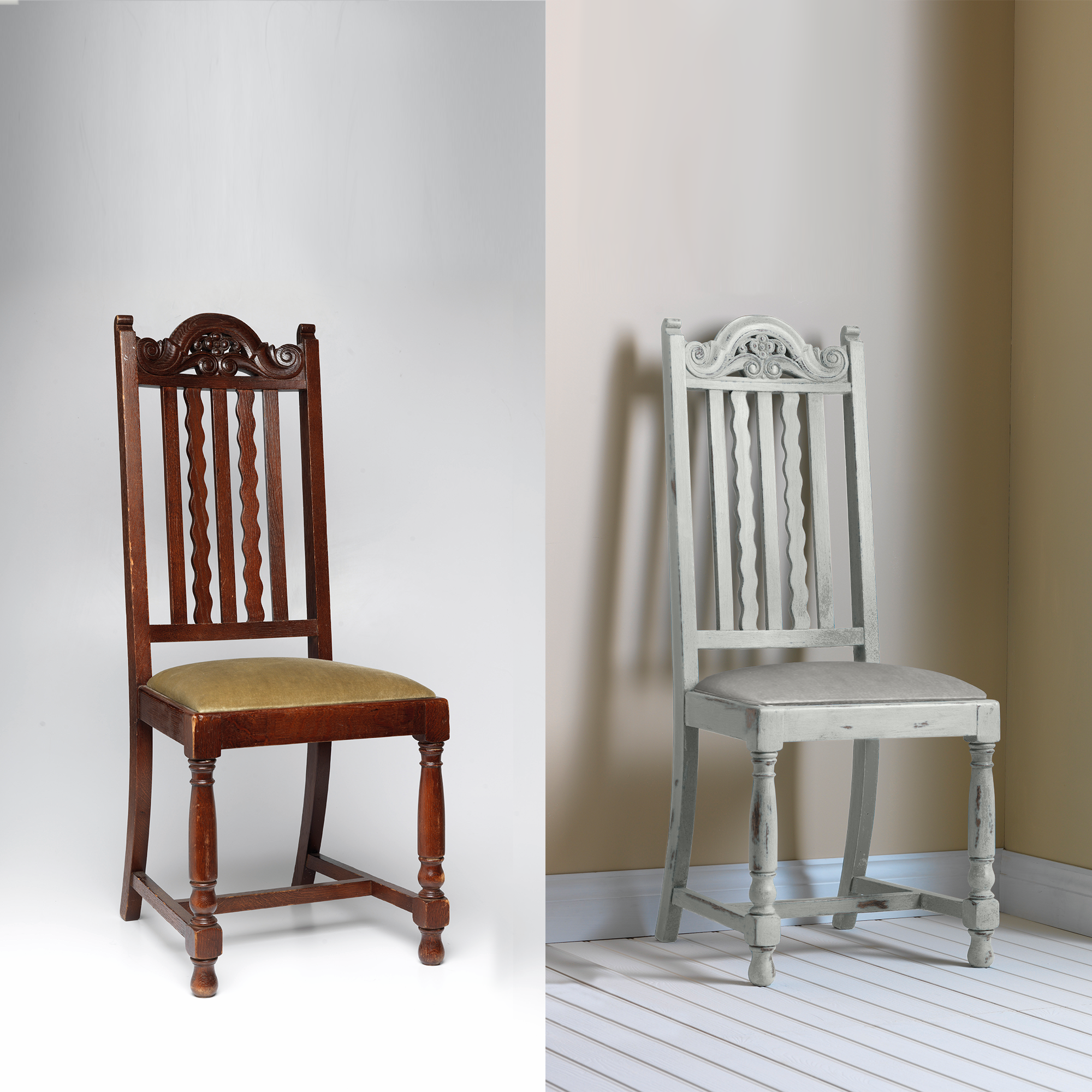 Pintura Chalky para muebles 750ml+25% gratis blanco tiza - 7