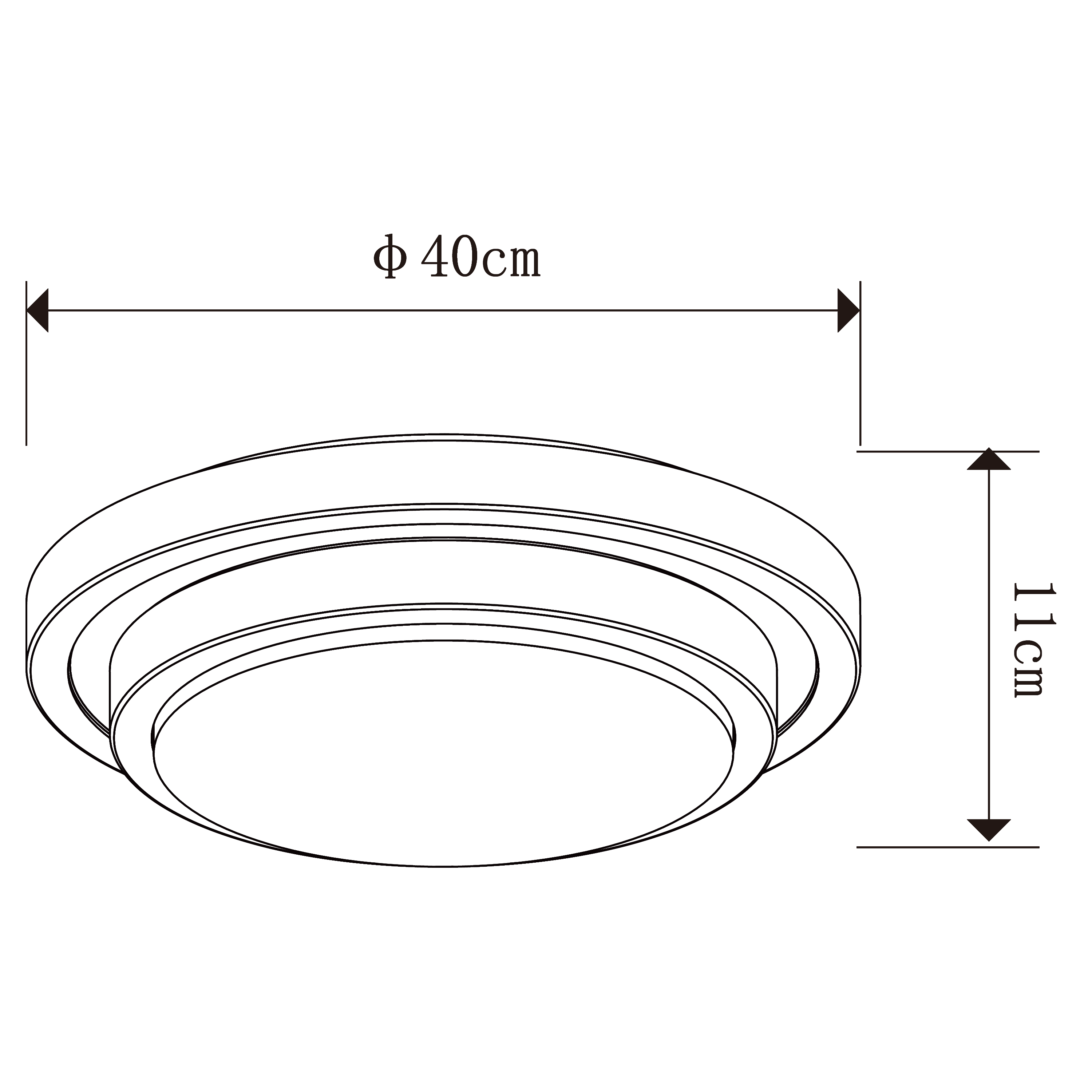 Plafon Diamond biały śr. 40 cm 2600 lm LED Inspire - 4