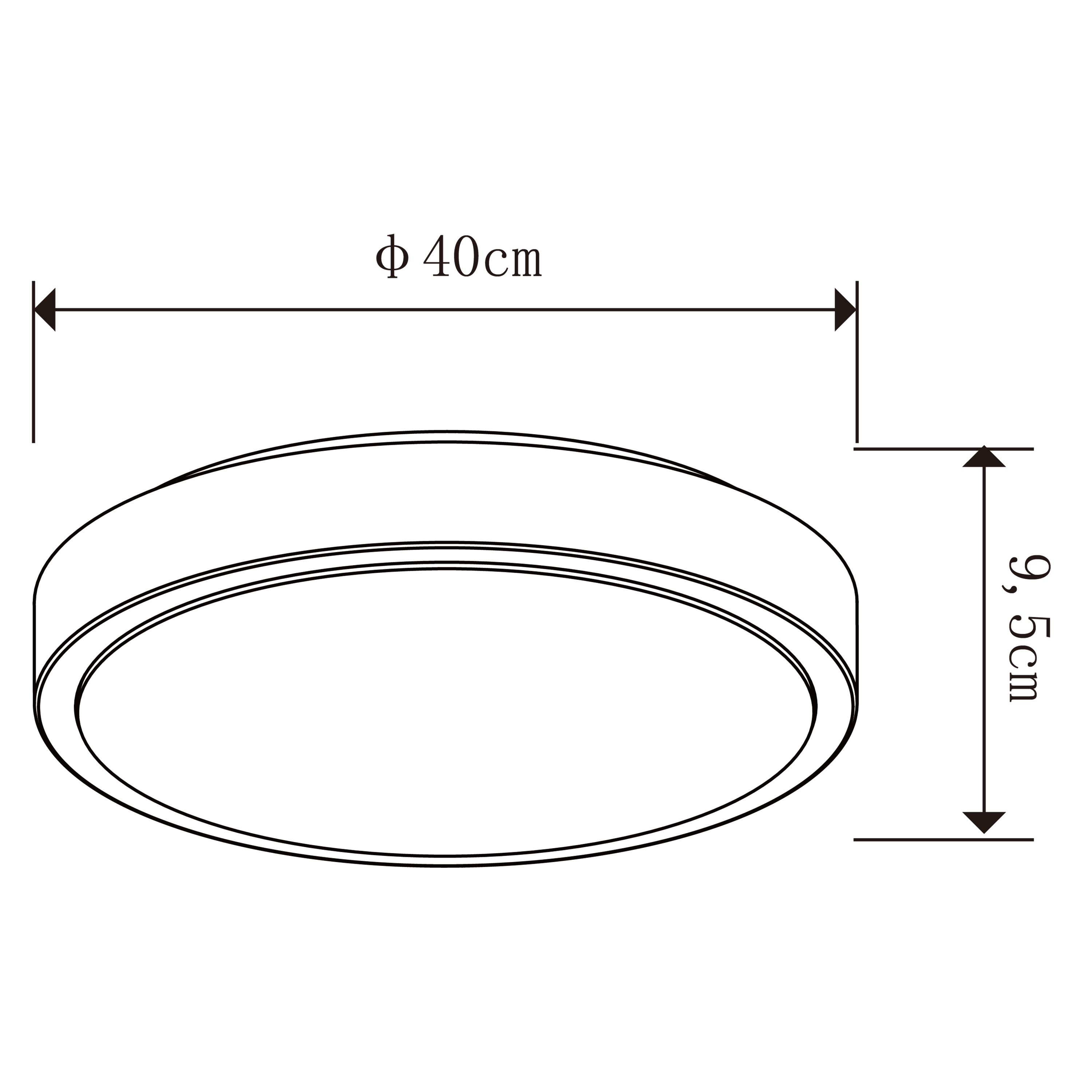 Plafon Diamond biały śr. 40 cm LED Inspire - 4