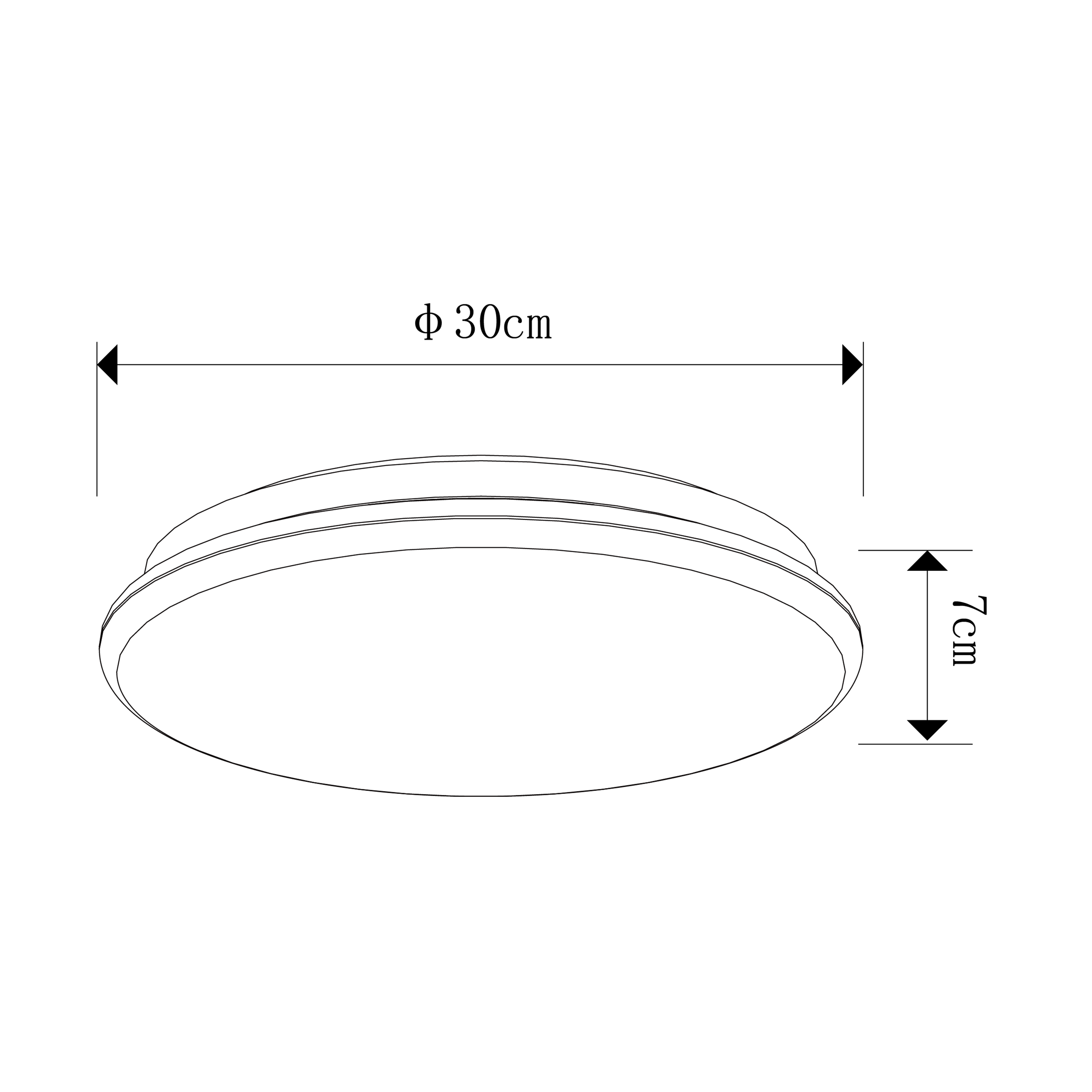 Candeeiro de teto Modica Starry 2000lm IP44 Inspire - 6