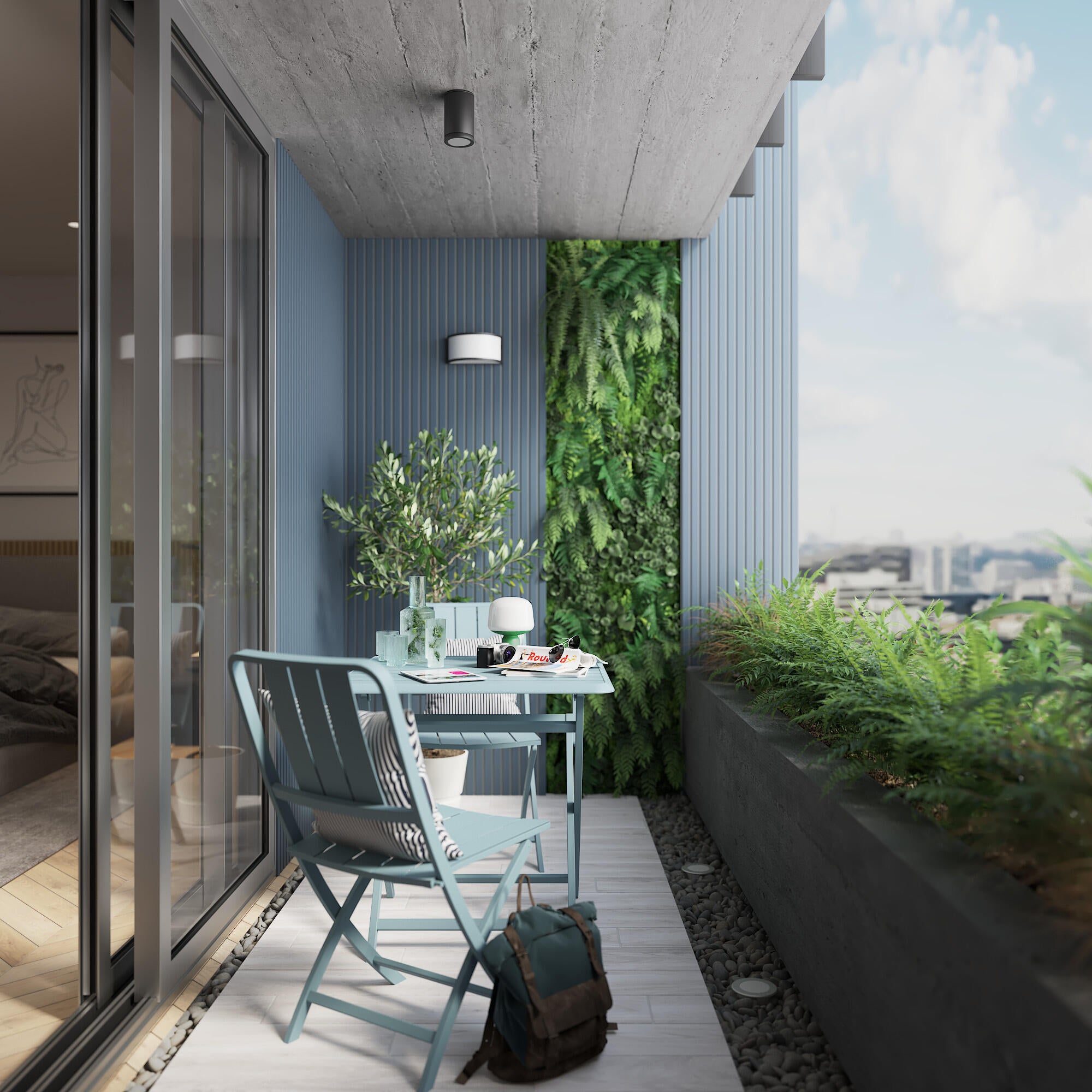 Plafón exterior redondo Olaria gris IP54 9 cm diámetro - 2