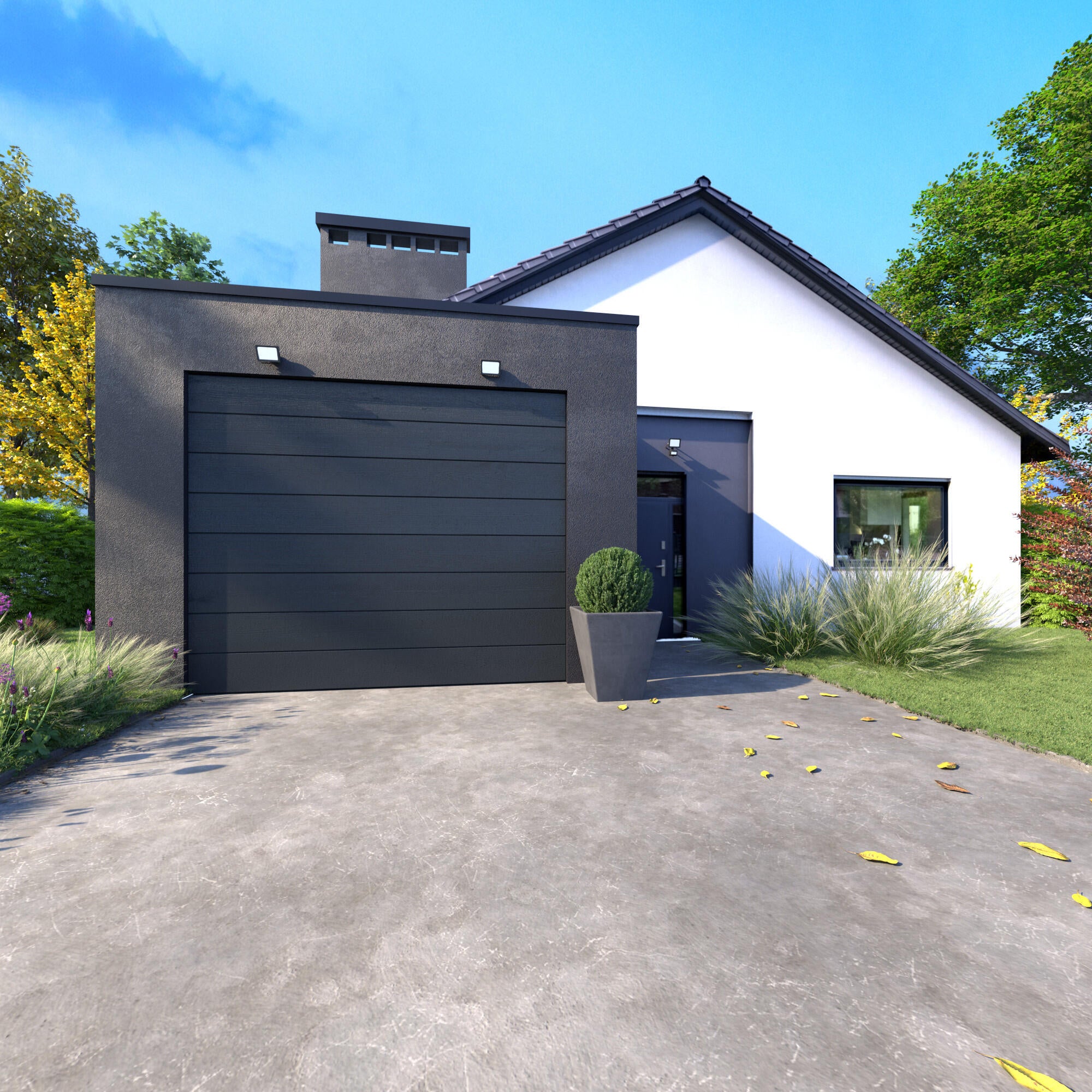 Projecteur extérieur LED, 2700 Lm anthracite Yonkers INSPIRE - 7