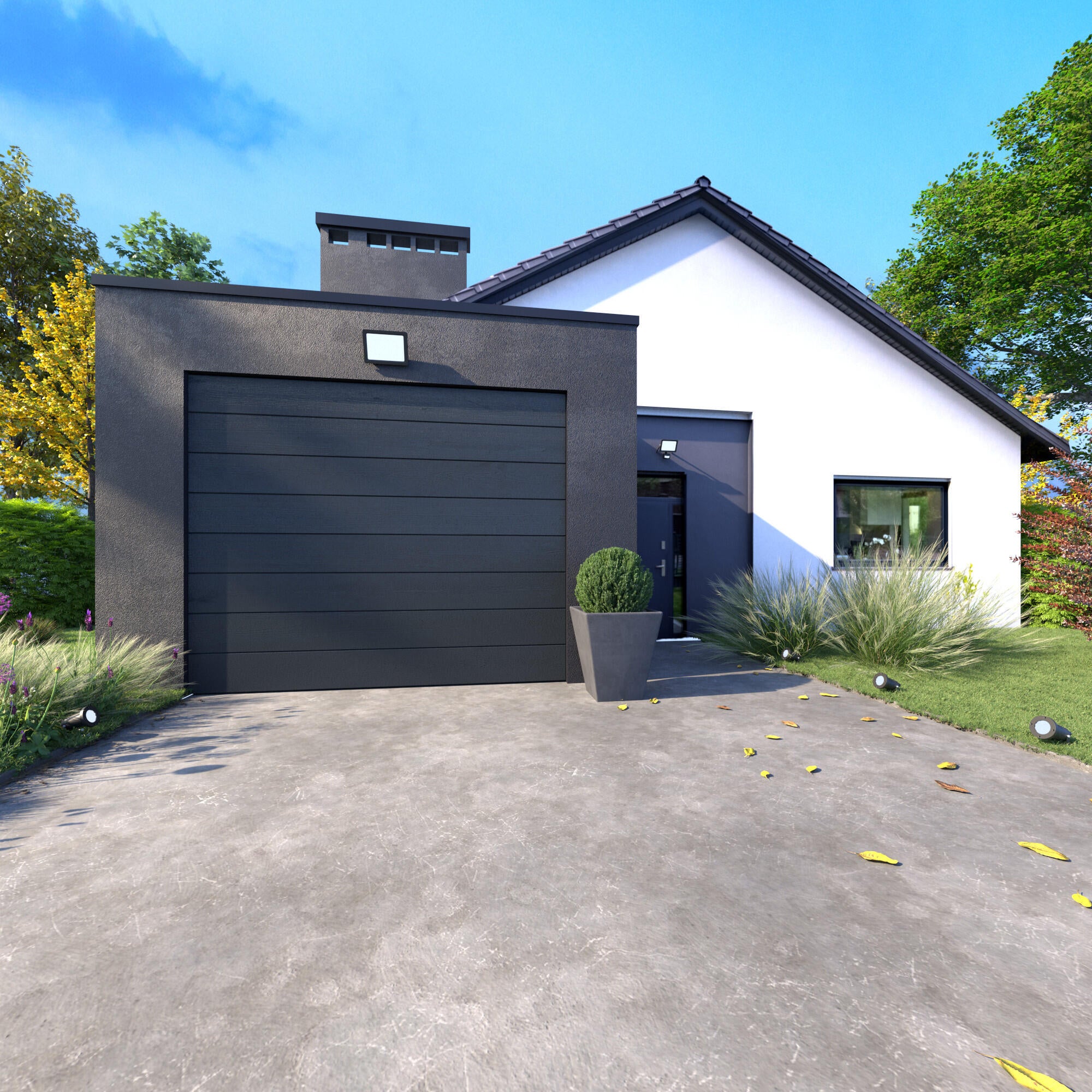 Projecteur extérieur LED, 13500 Lm anthracite Yonkers INSPIRE - 5