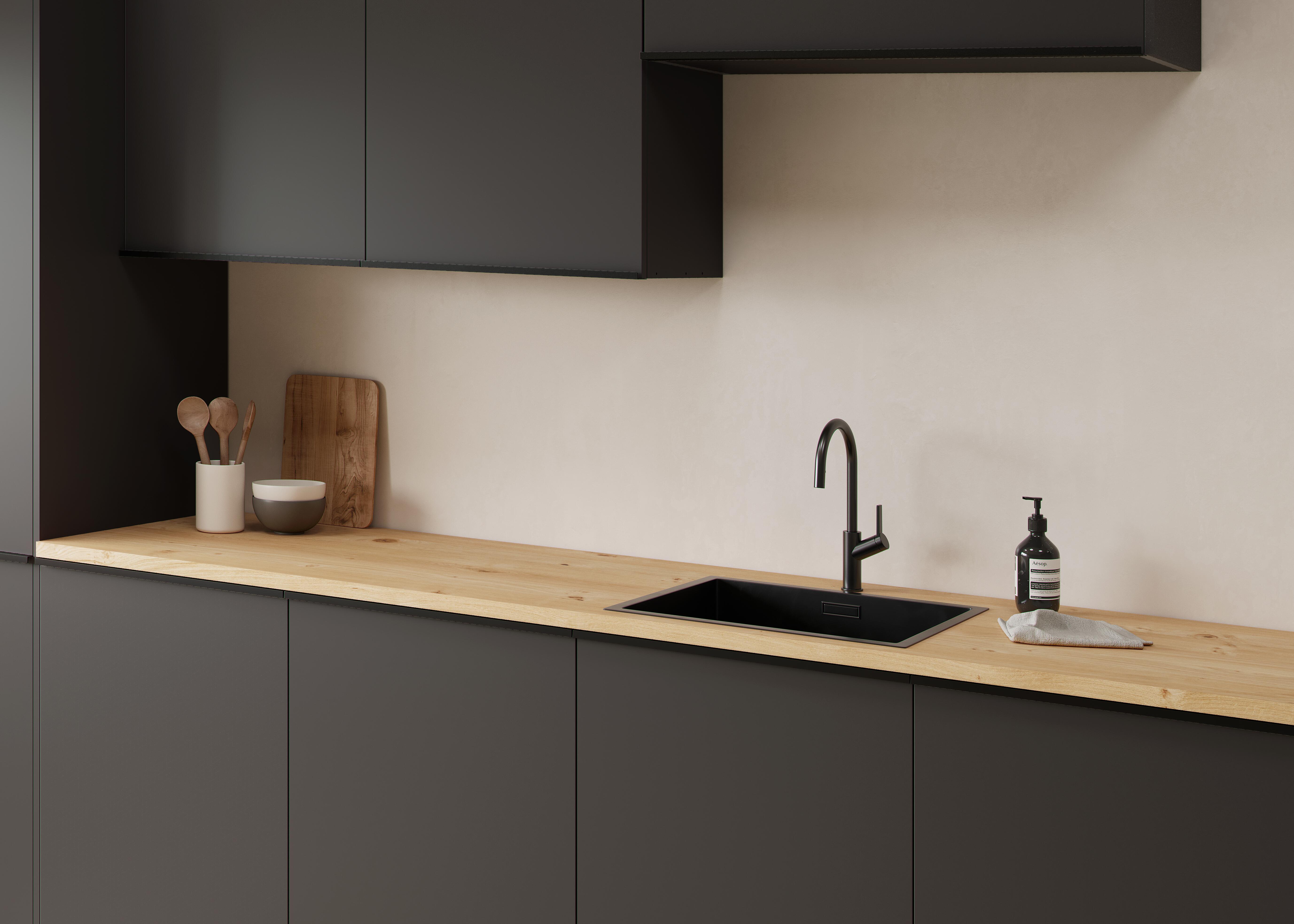 Encimera de cocina chapa madera roble rustico oil 240x63 cm espesor 31mm - 3