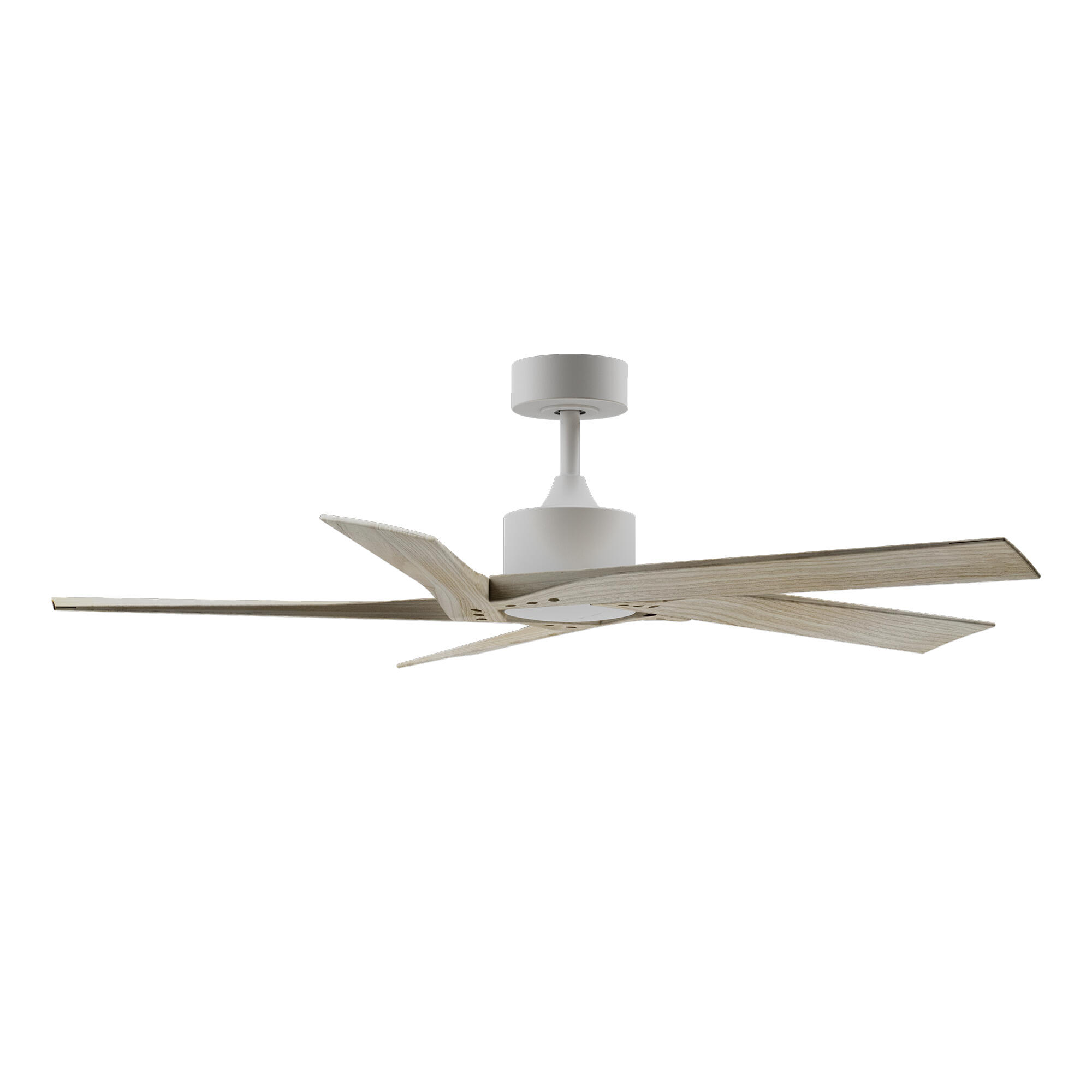 Ventilador de techo con luz motor dc violeta madera 132 cm color luz regulable