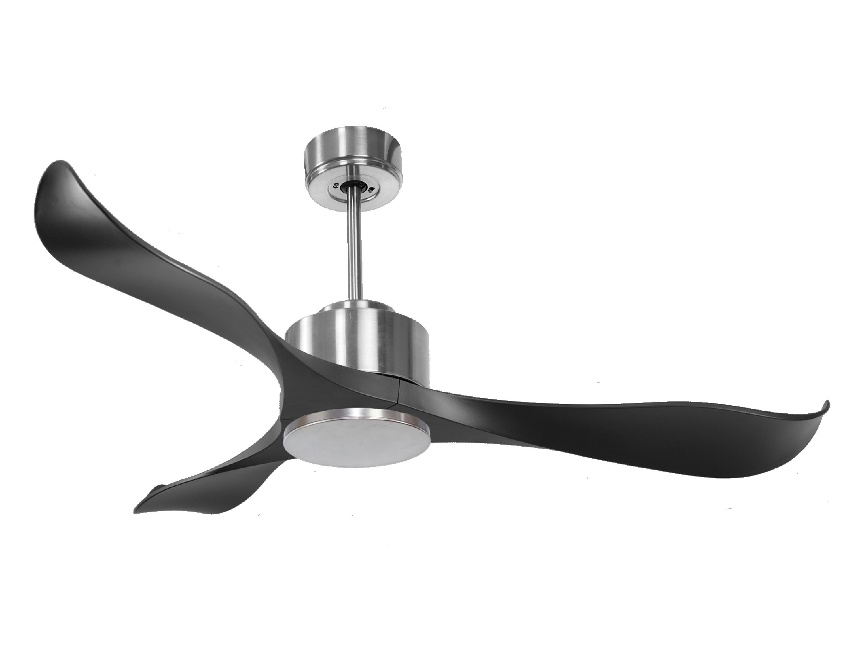 Ventilador de techo sin luz motor dc canada d132 01 17 klassfan negro 132 cm